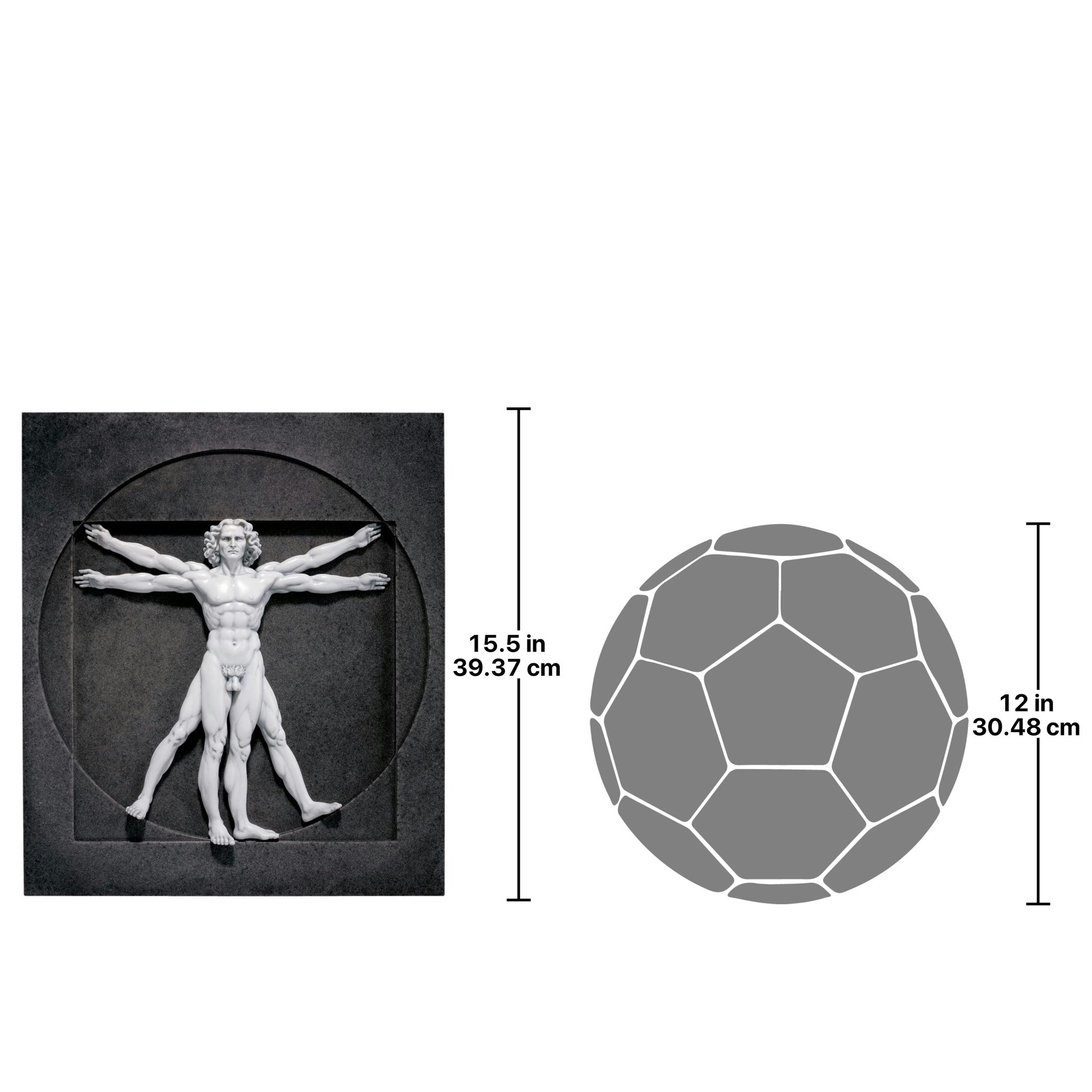 Toscano - Vitruvian Man Wall Sculpture