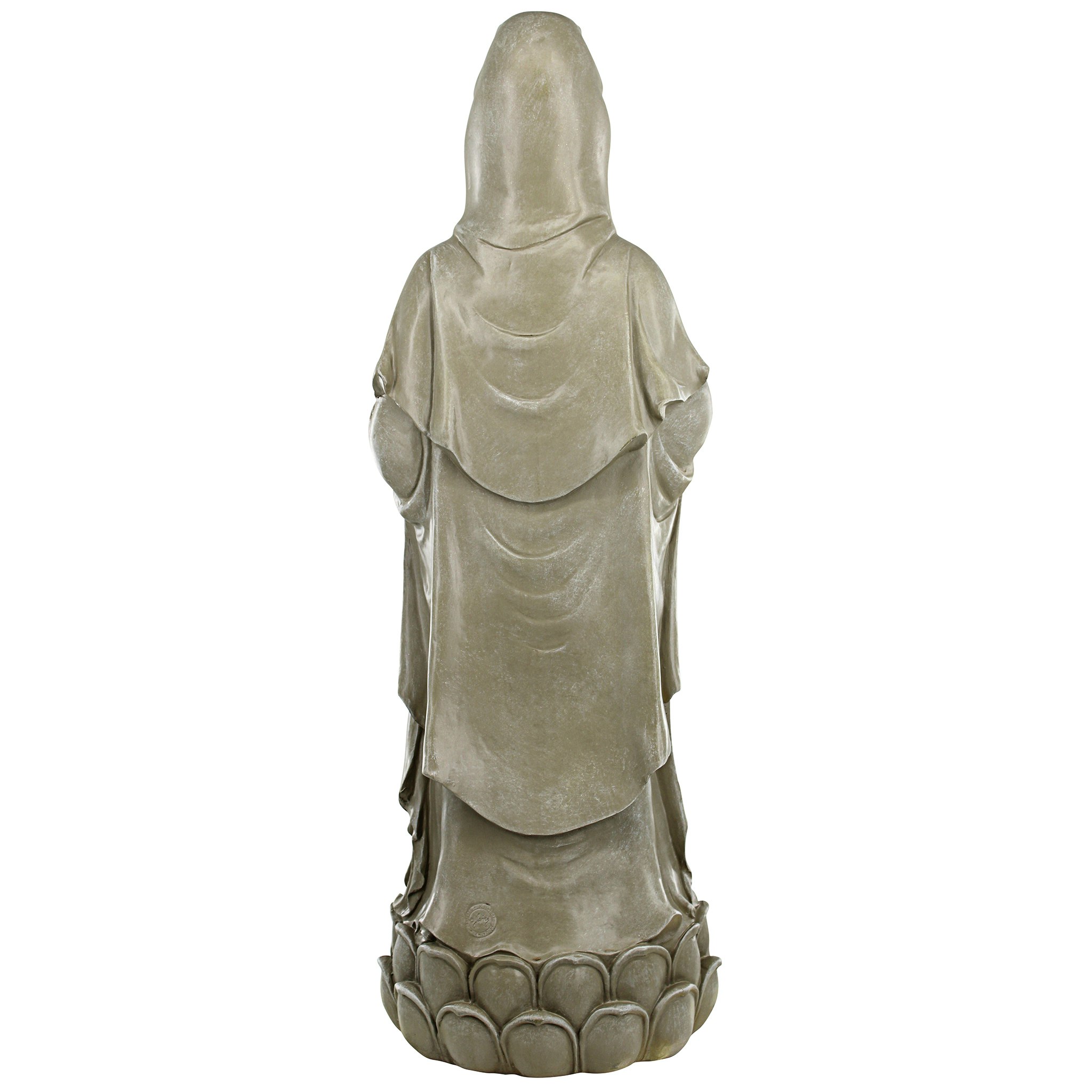 Toscano - Goddess Guan Yin Standing on a Lotus Statue