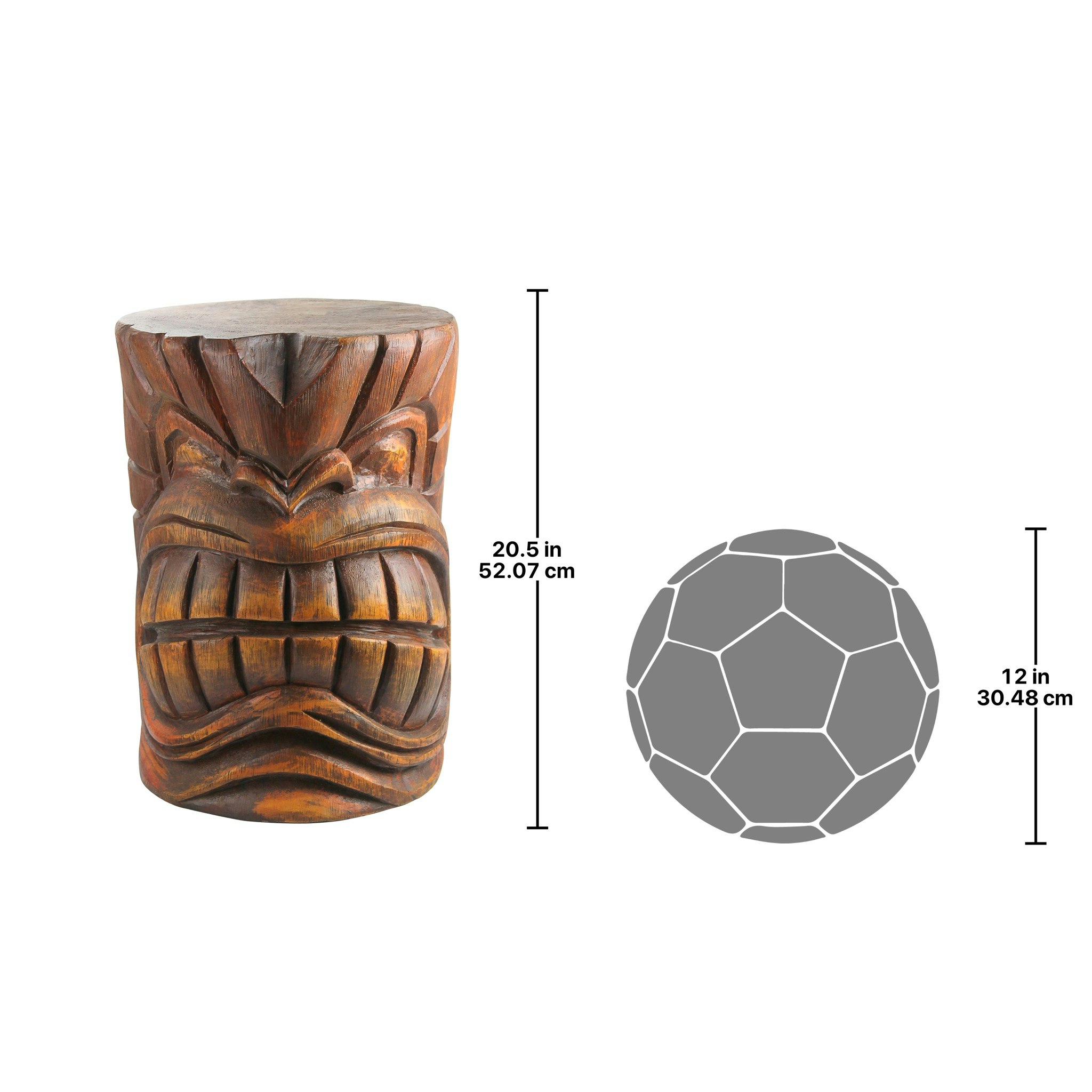 Toscano - The Kanaloa (Teeth) Grand Tiki Sculptural Table in Designer Resin