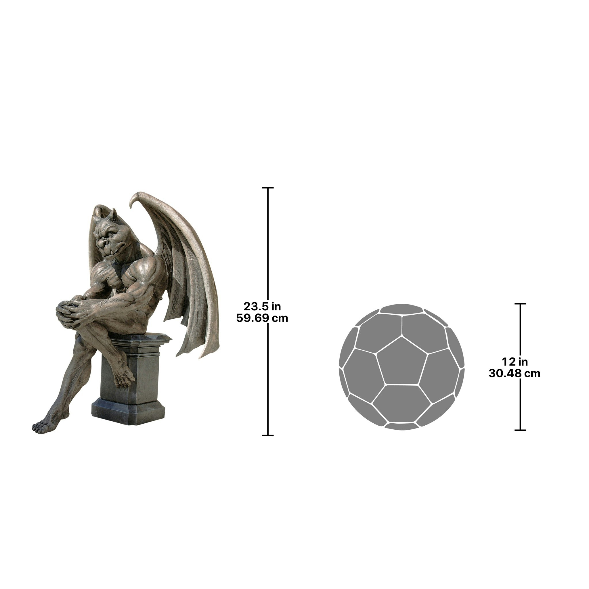 Toscano - Socrates the Gargoyle Thinker Statue