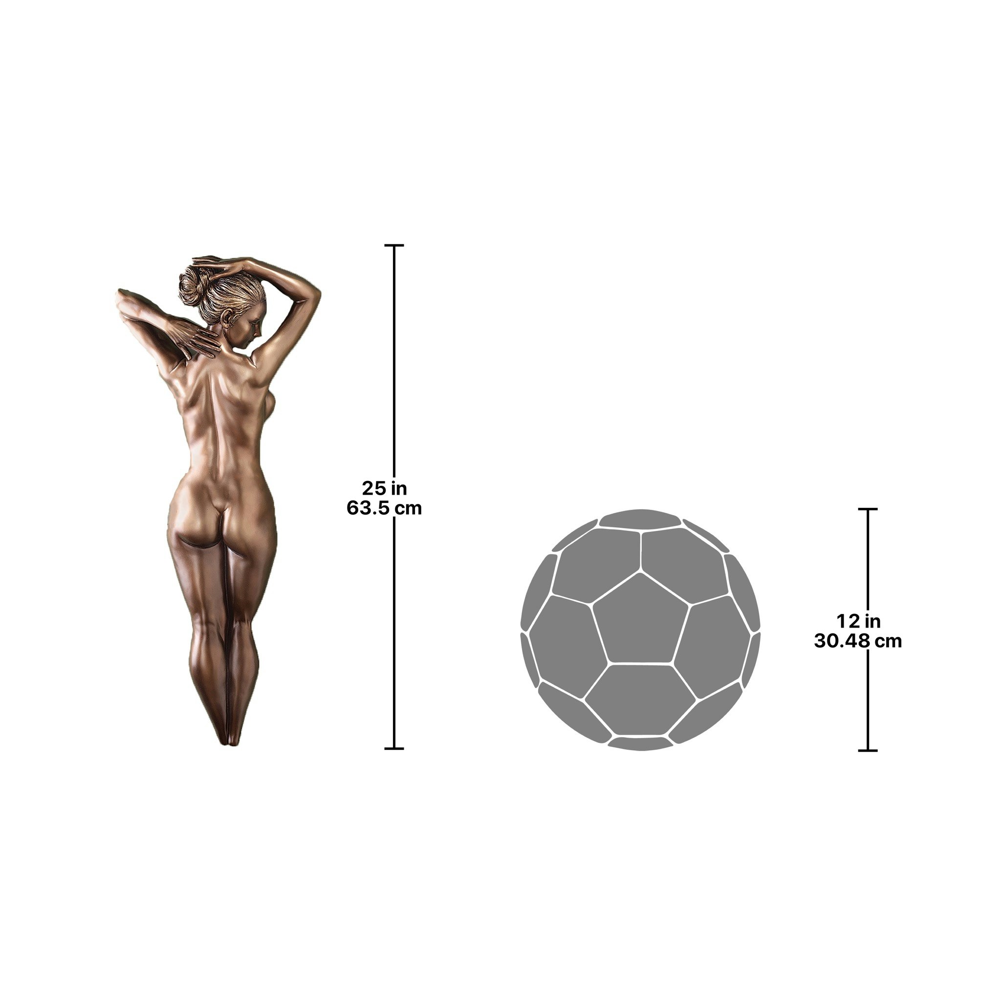 Toscano - Timeless Beauty Nude Wall Sculpture