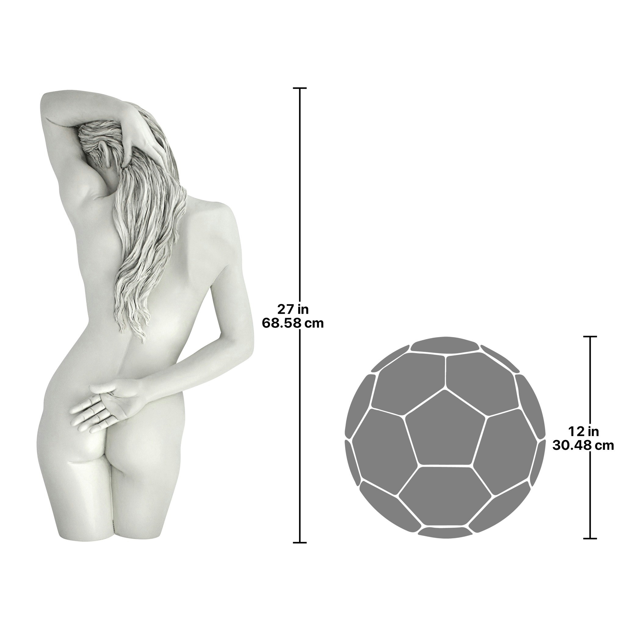 Toscano - Sweet Surrender Nude Wall Sculpture