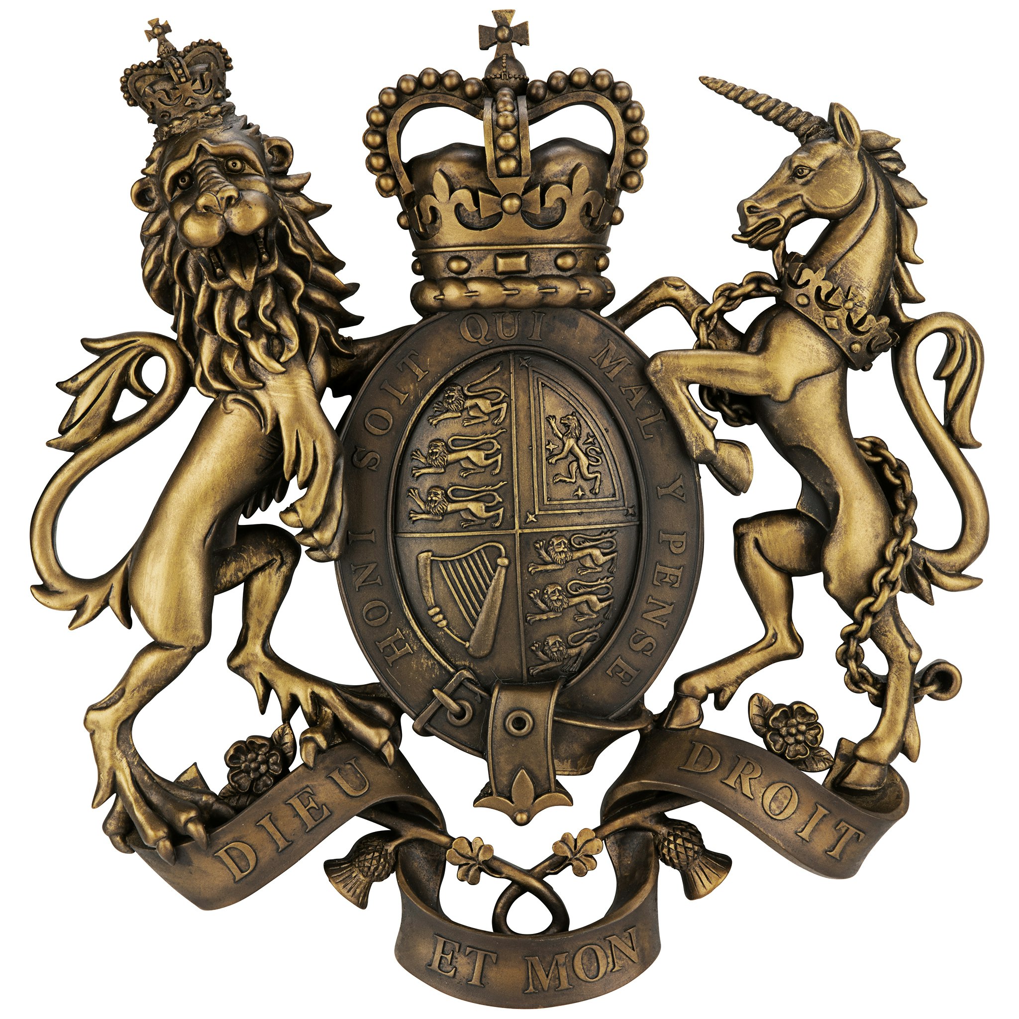 Toscano - Royal Coat of Arms of Great Britain Wall Sculpture