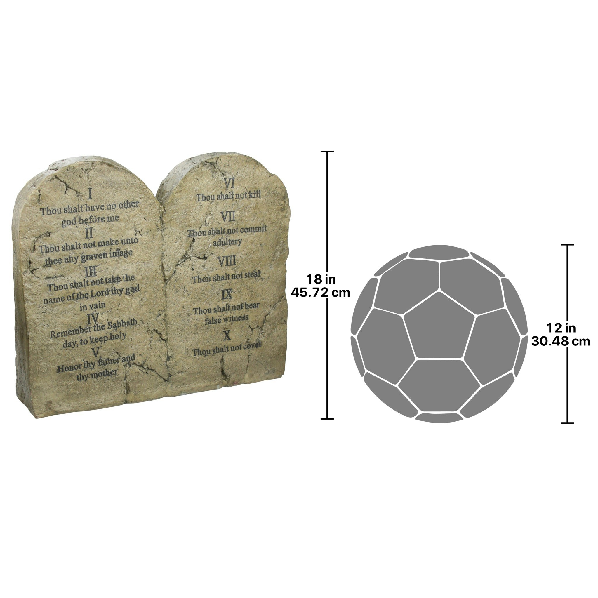 Toscano - Ten Commandments Sculptural Tablet