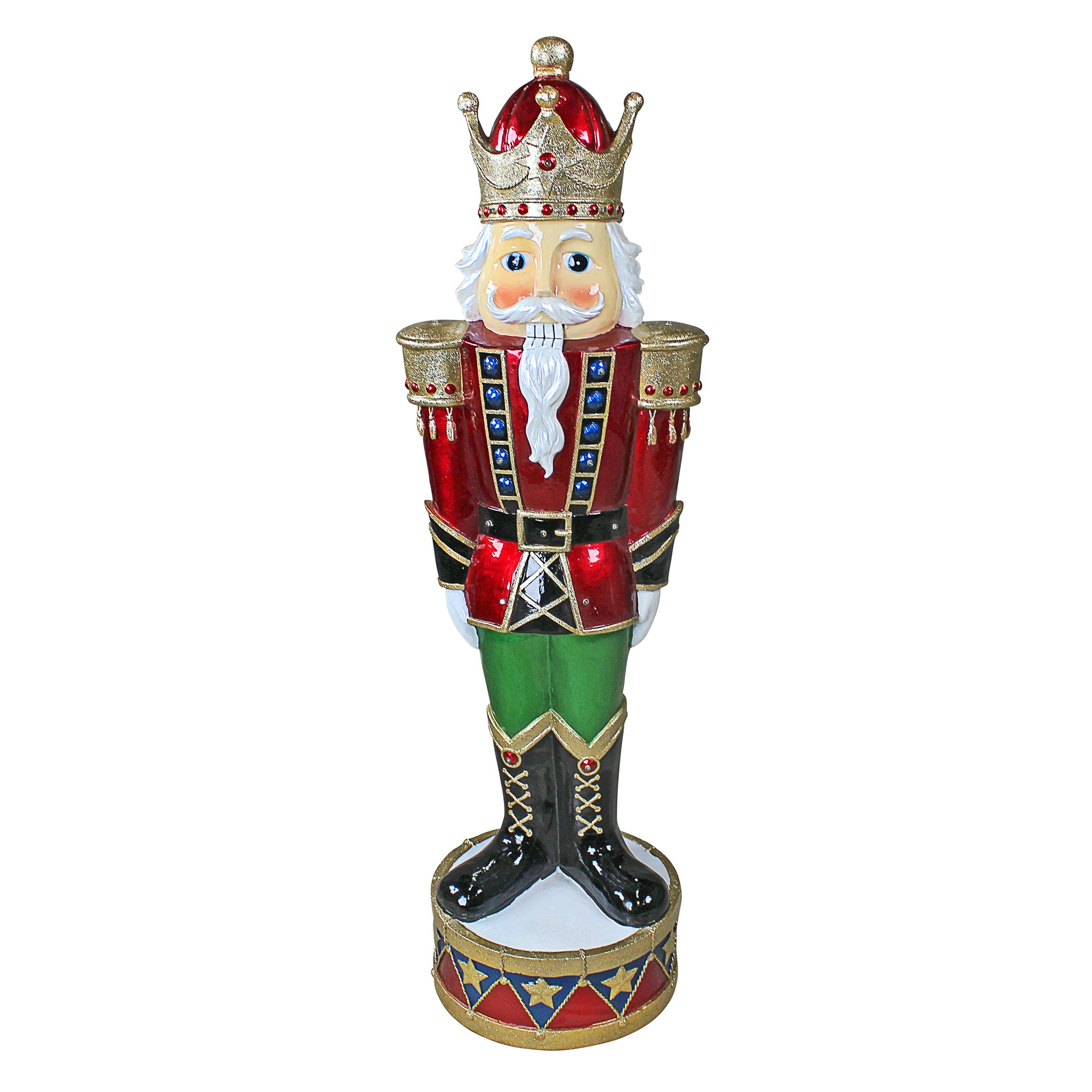 Toscano - Illuminated Bavarian-Style Holiday Nutcracker Statue