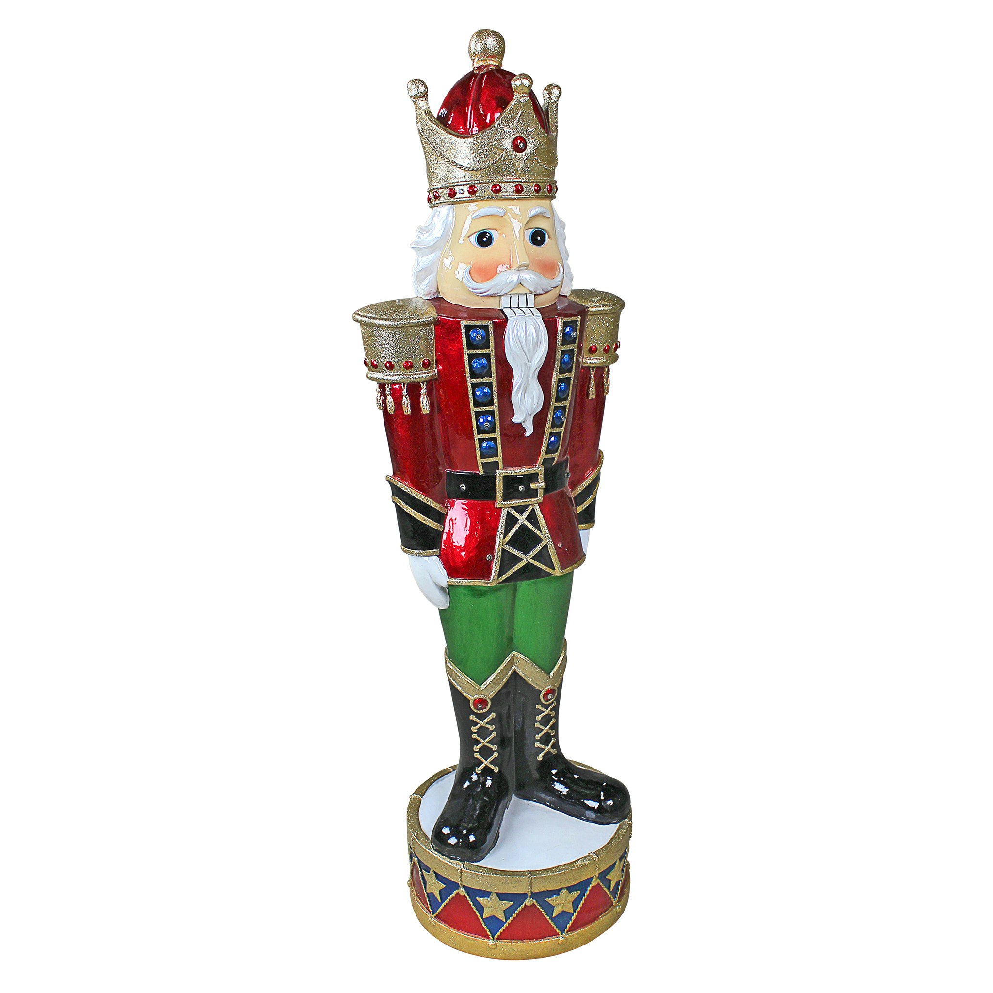 Toscano - Illuminated Bavarian-Style Holiday Nutcracker Statue