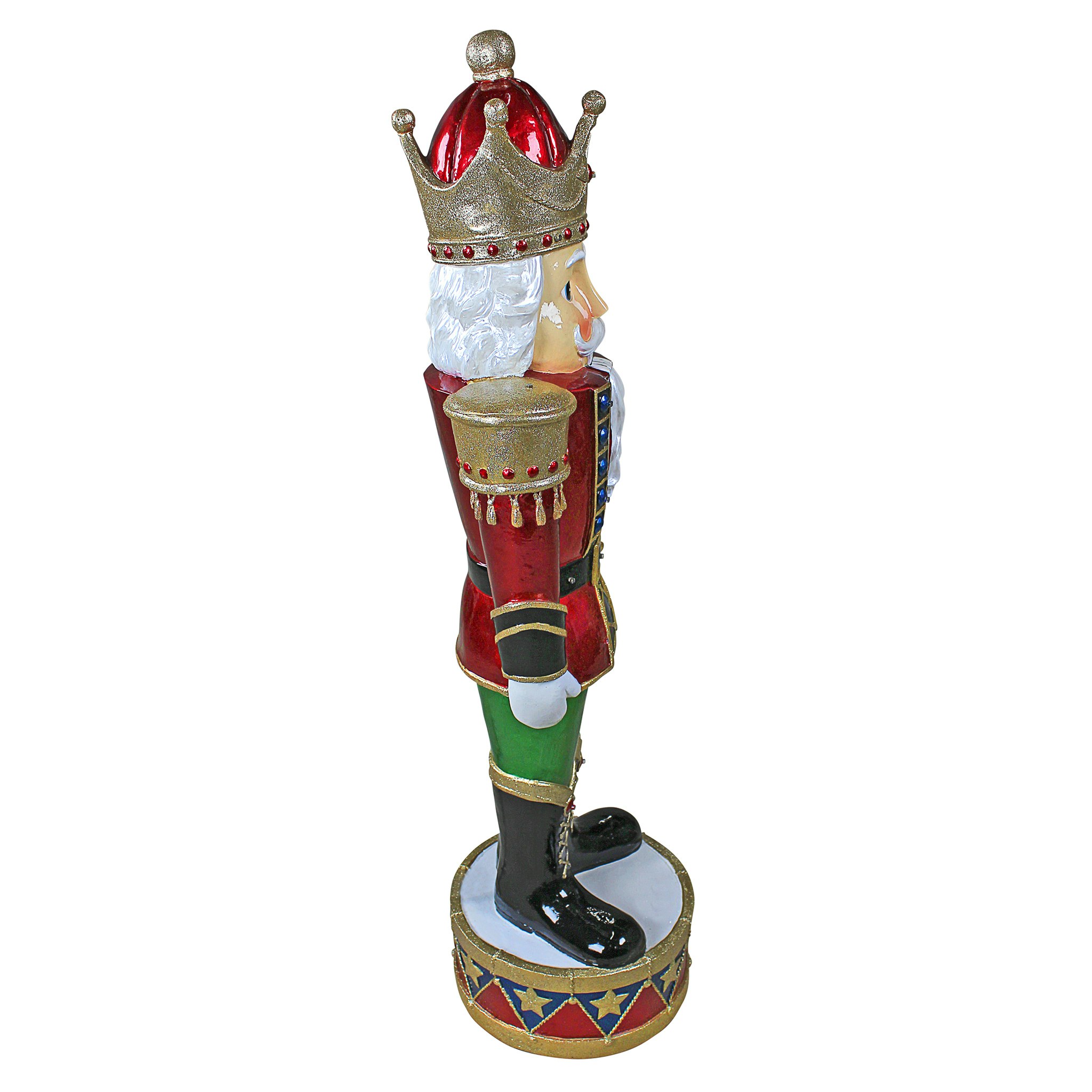 Toscano - Illuminated Bavarian-Style Holiday Nutcracker Statue