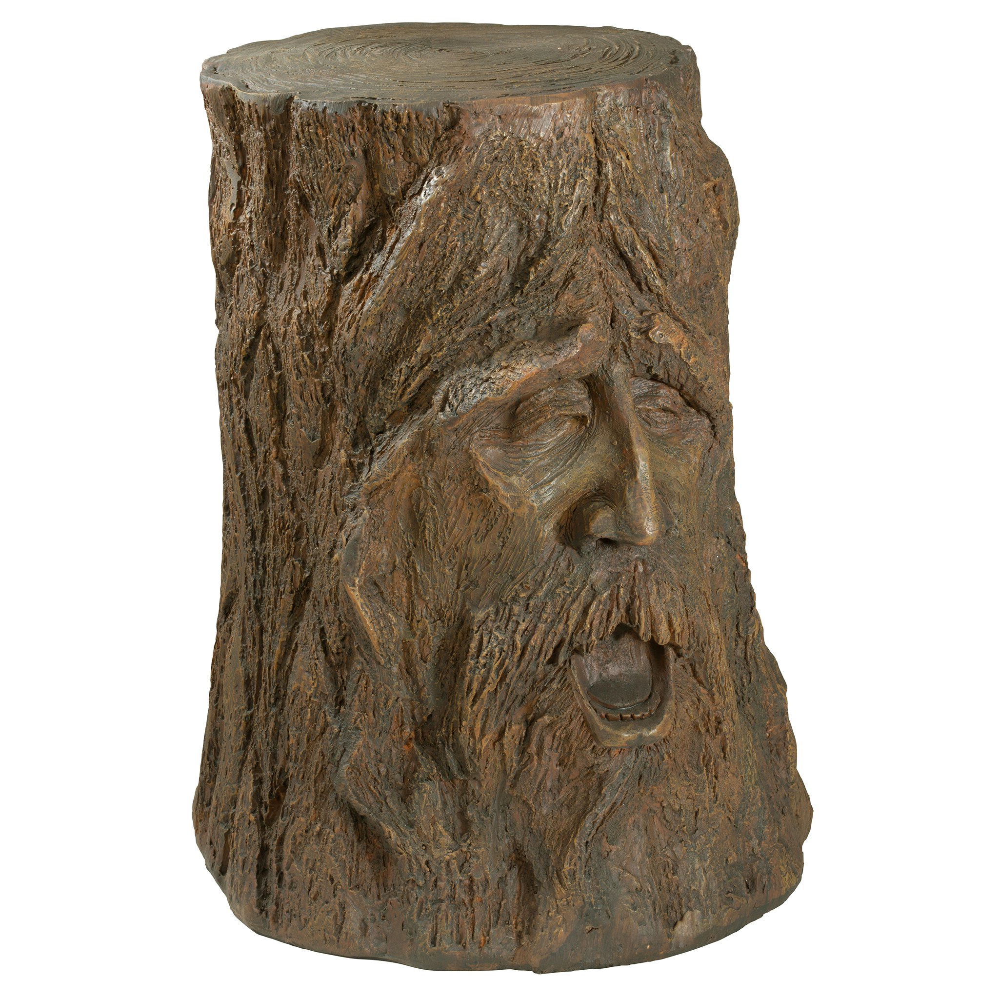 Toscano - The Odin Tree Stump Sculptural Table in Designer Resin