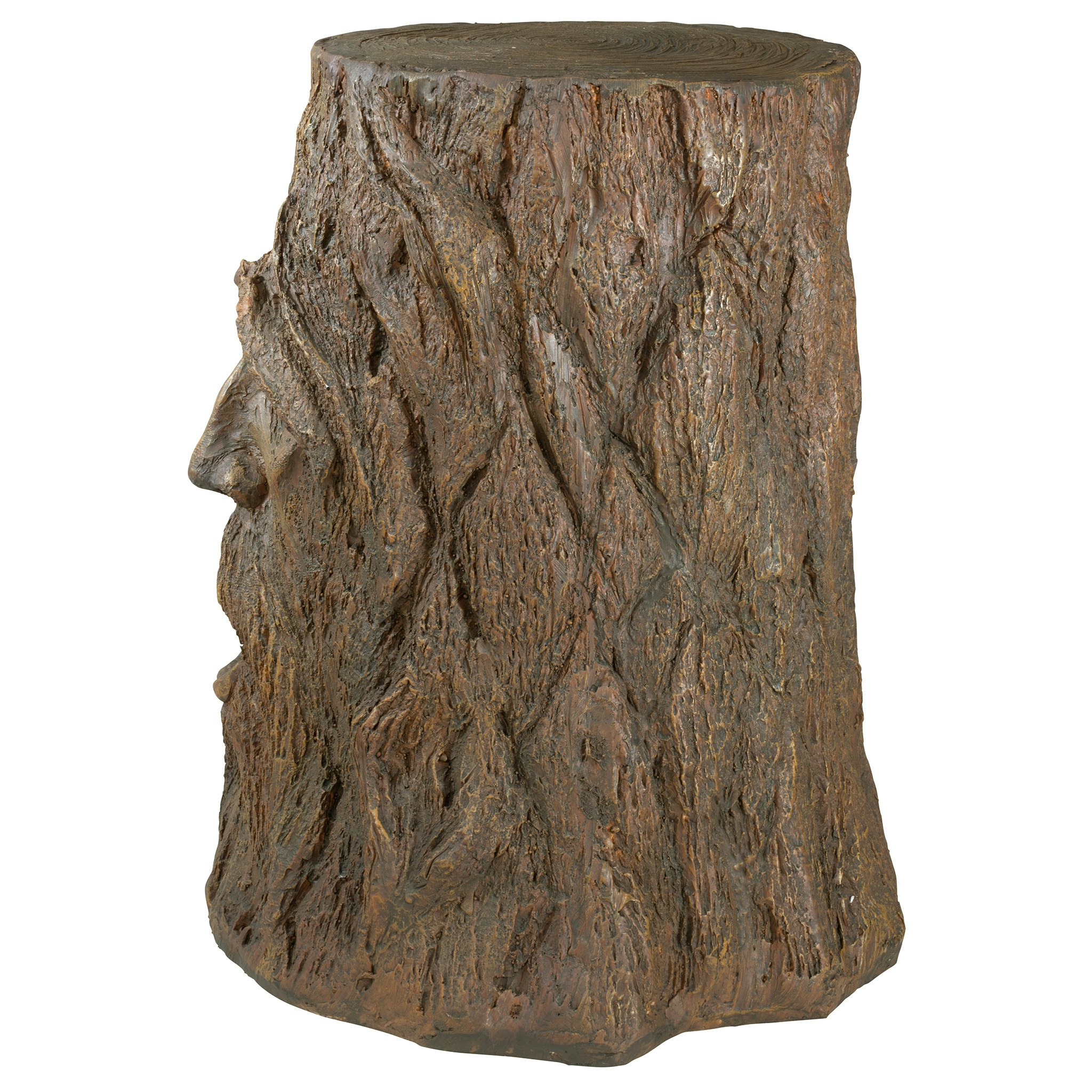 Toscano - The Odin Tree Stump Sculptural Table in Designer Resin