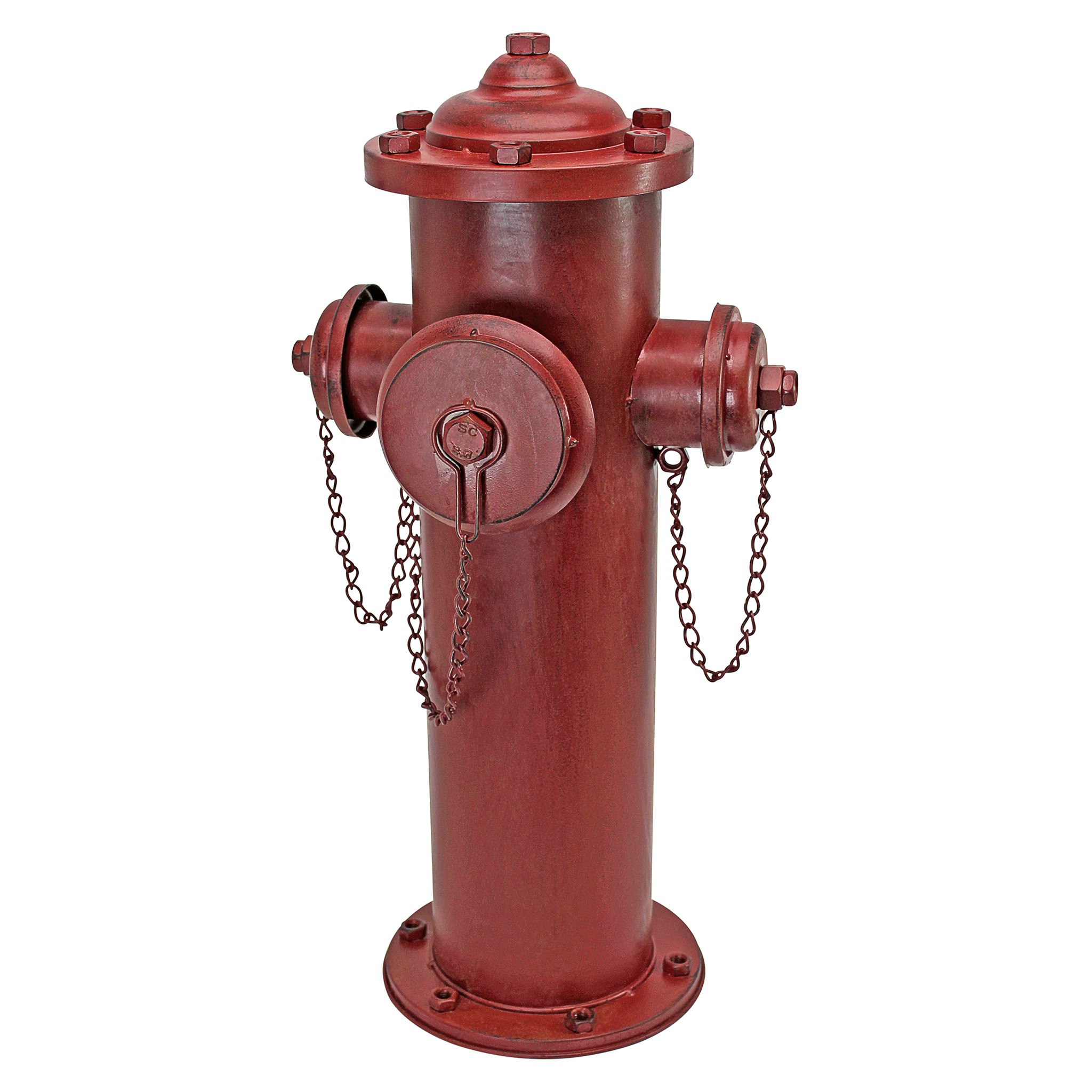 Toscano Vintage Metal Fire Hydrant Statue - Large
