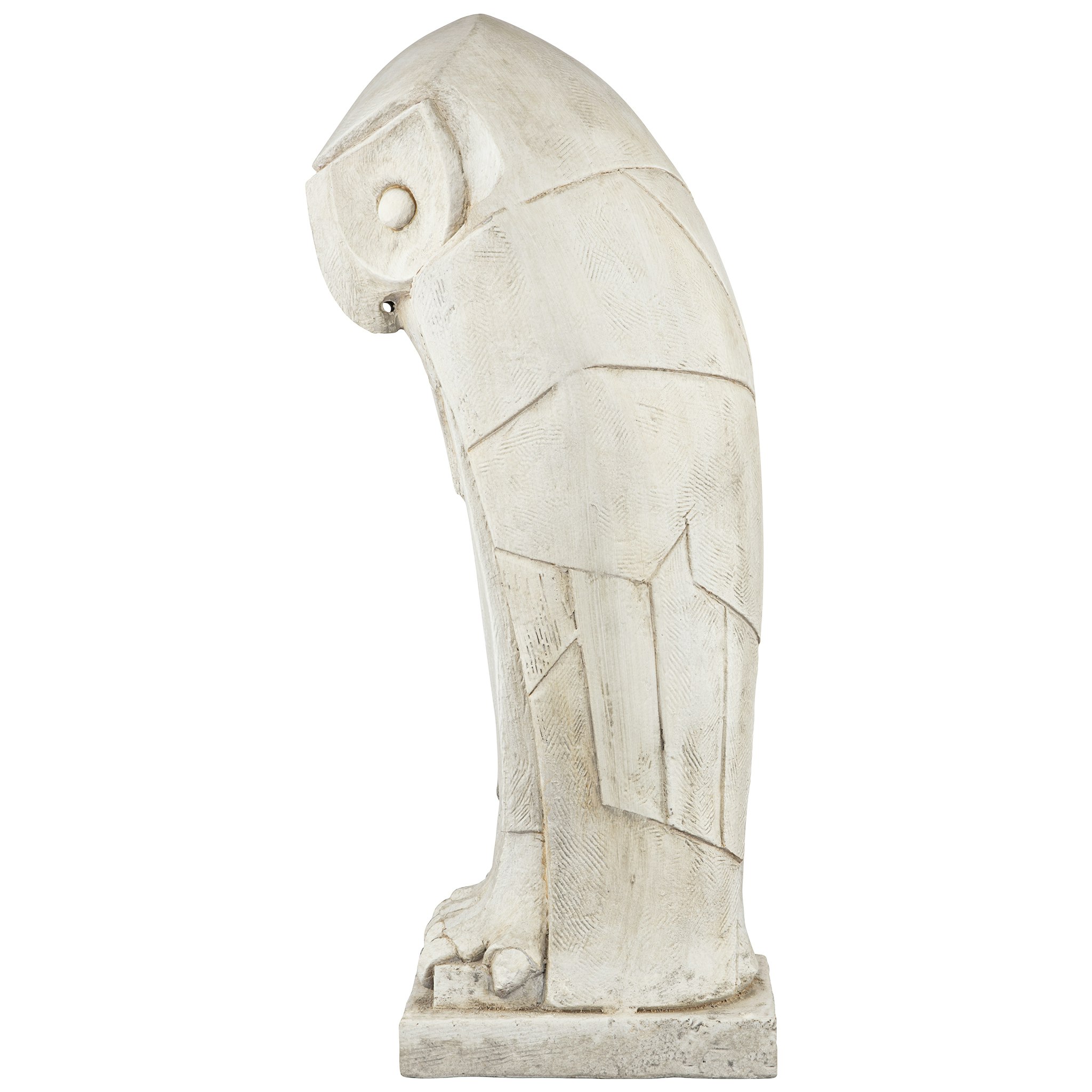 Toscano - Polar Owl Sentinel Art Deco Cubist Bird Statue