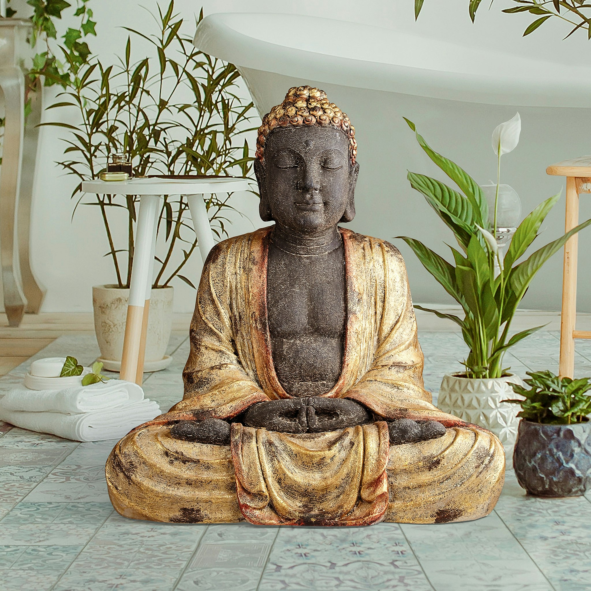 Toscano - Earth Witness Buddha Asian Spiritual Statue