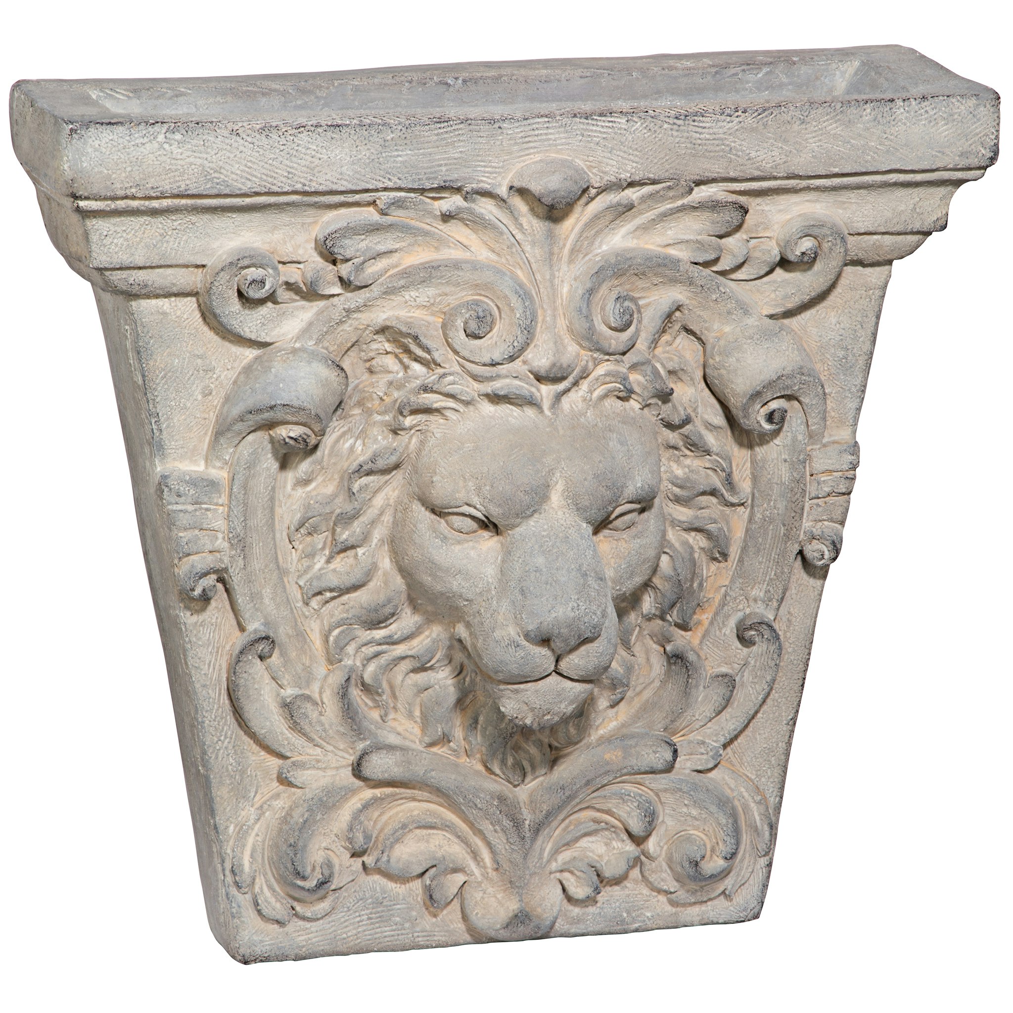 Toscano - Gotham Lion Architectural Keystone Wall Pocket