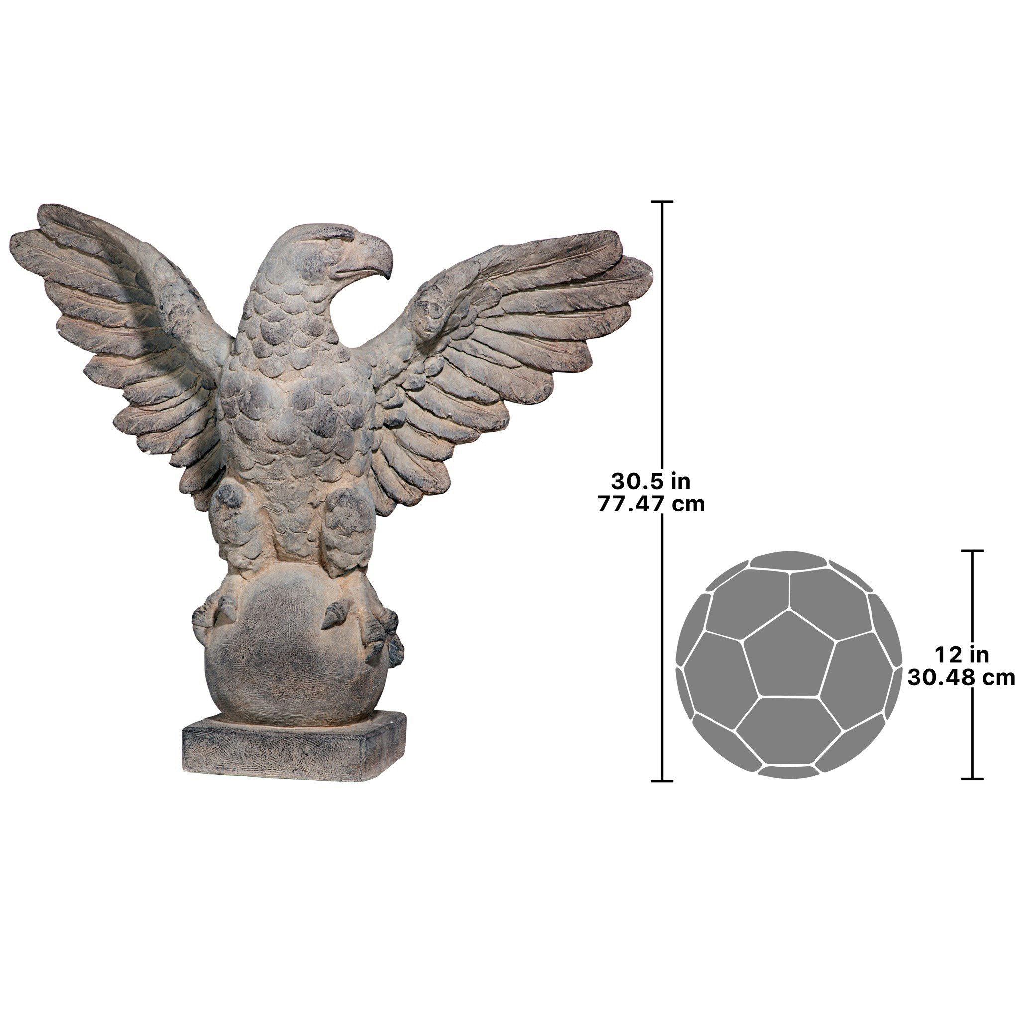 Toscano - Memorial of Courage Eagle Architectural Artifact Statue