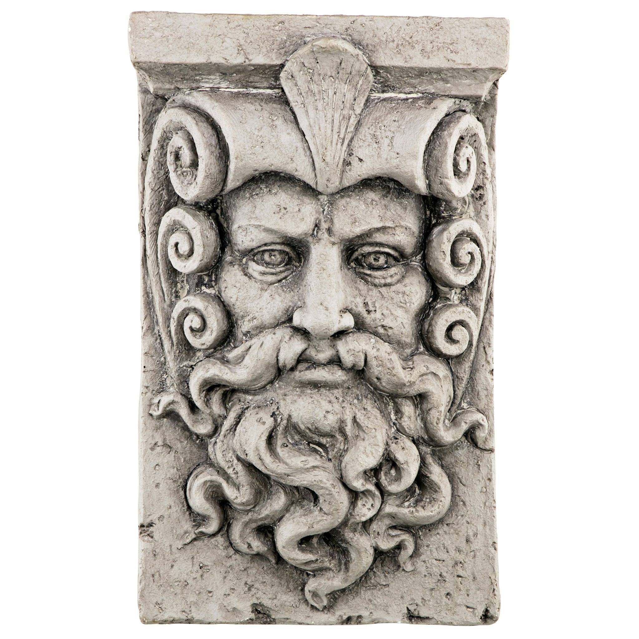 Toscano - Poseidon, Greek God of the Sea Wall Sculpture