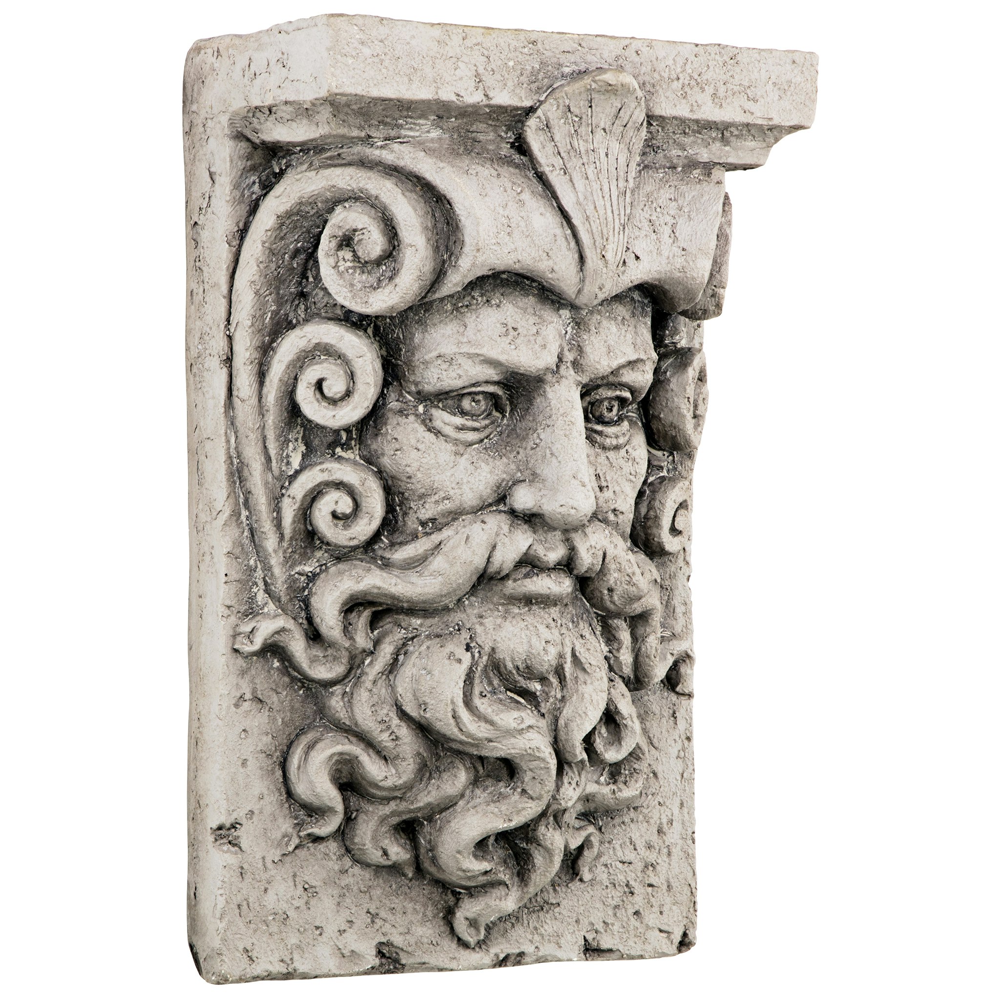Toscano - Poseidon, Greek God of the Sea Wall Sculpture