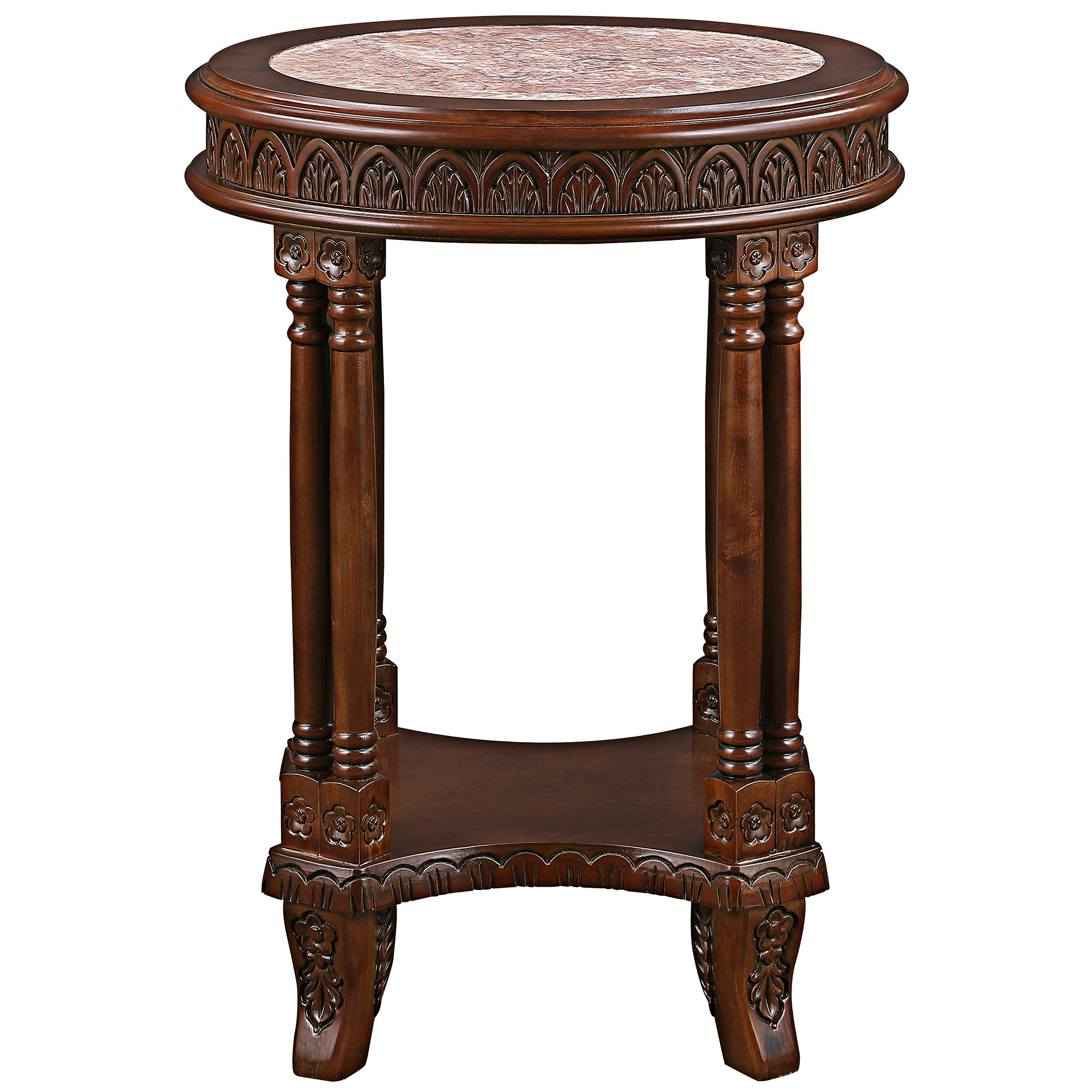 Toscano - Balfour Colonnade Side Table in Hardwood