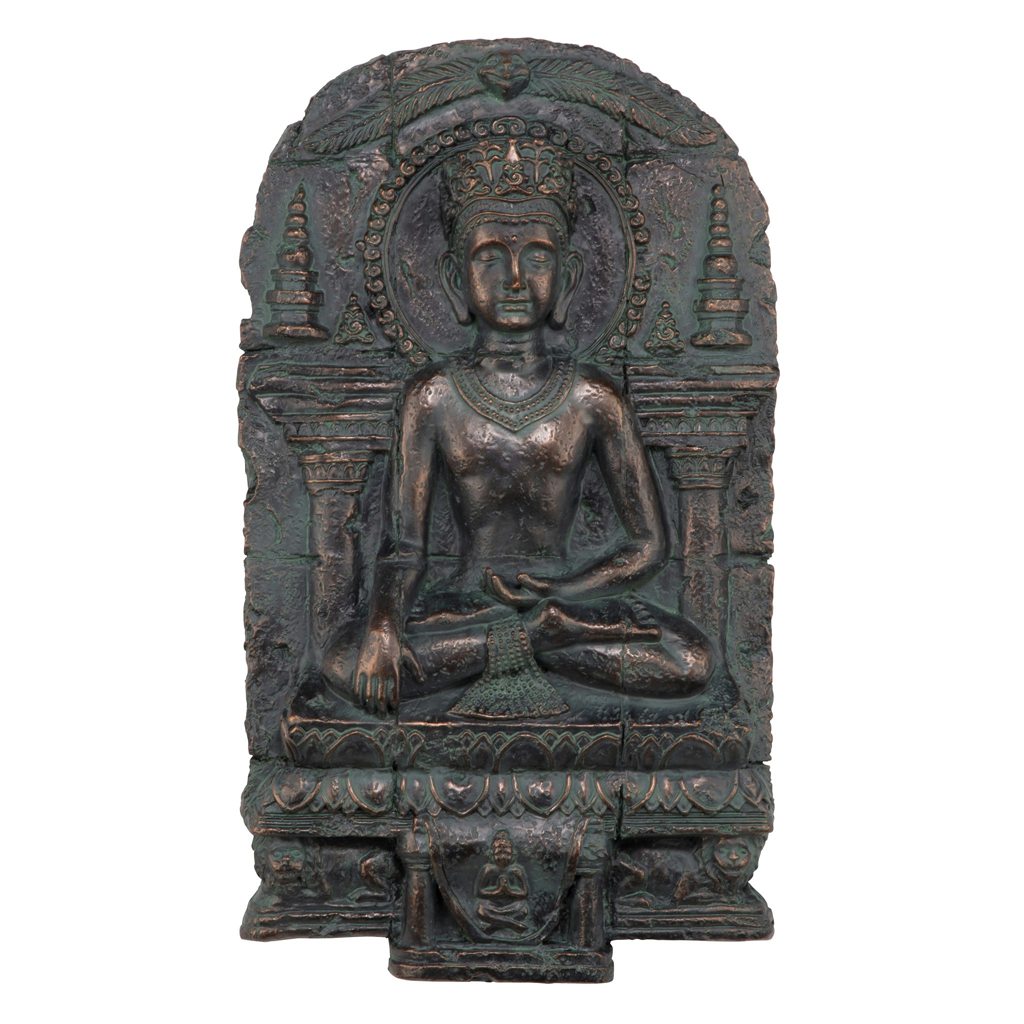 Toscano Earth Witness Buddha Wall Sculpture - Medium