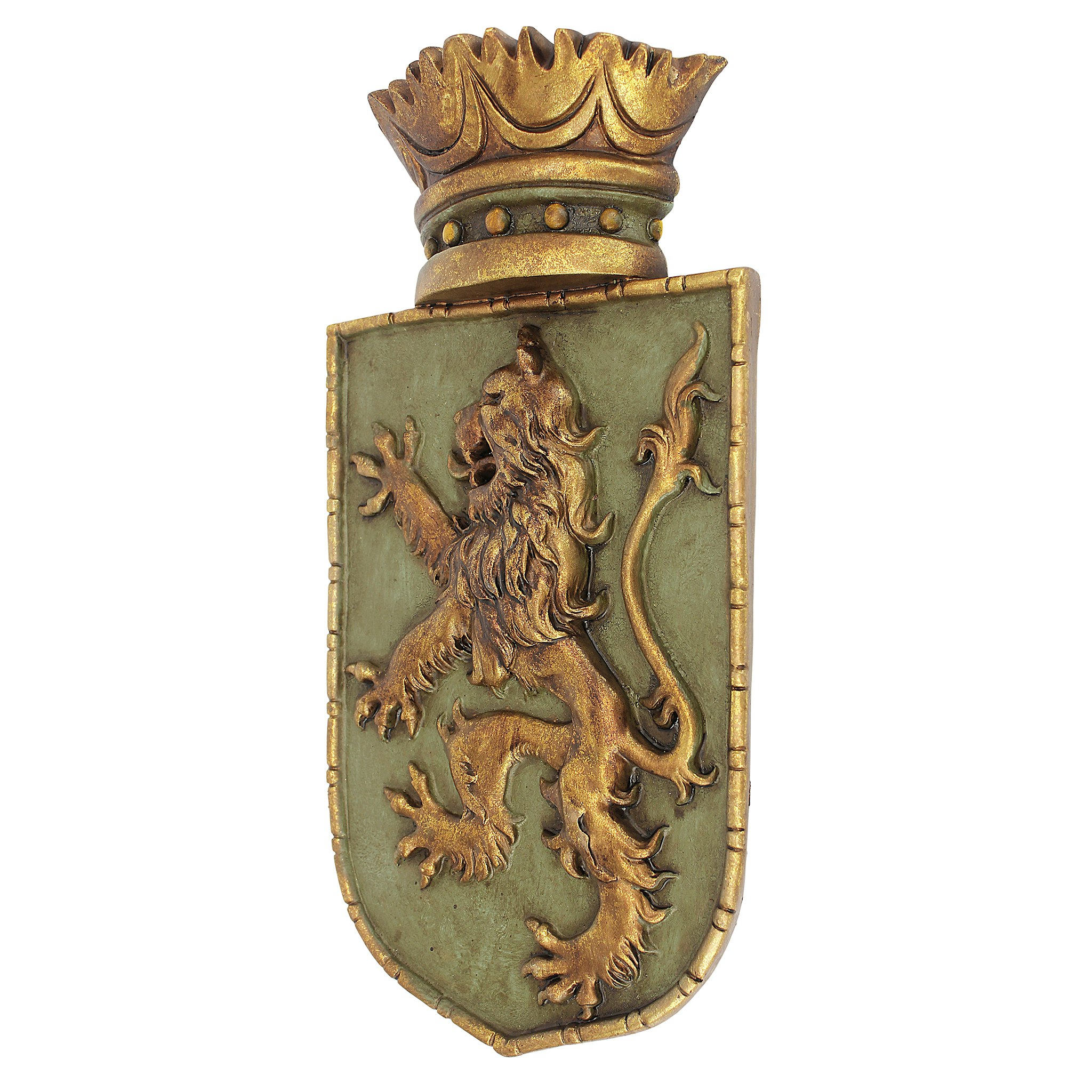 Toscano - Medieval Rampant Lion Shield Wall Sculpture