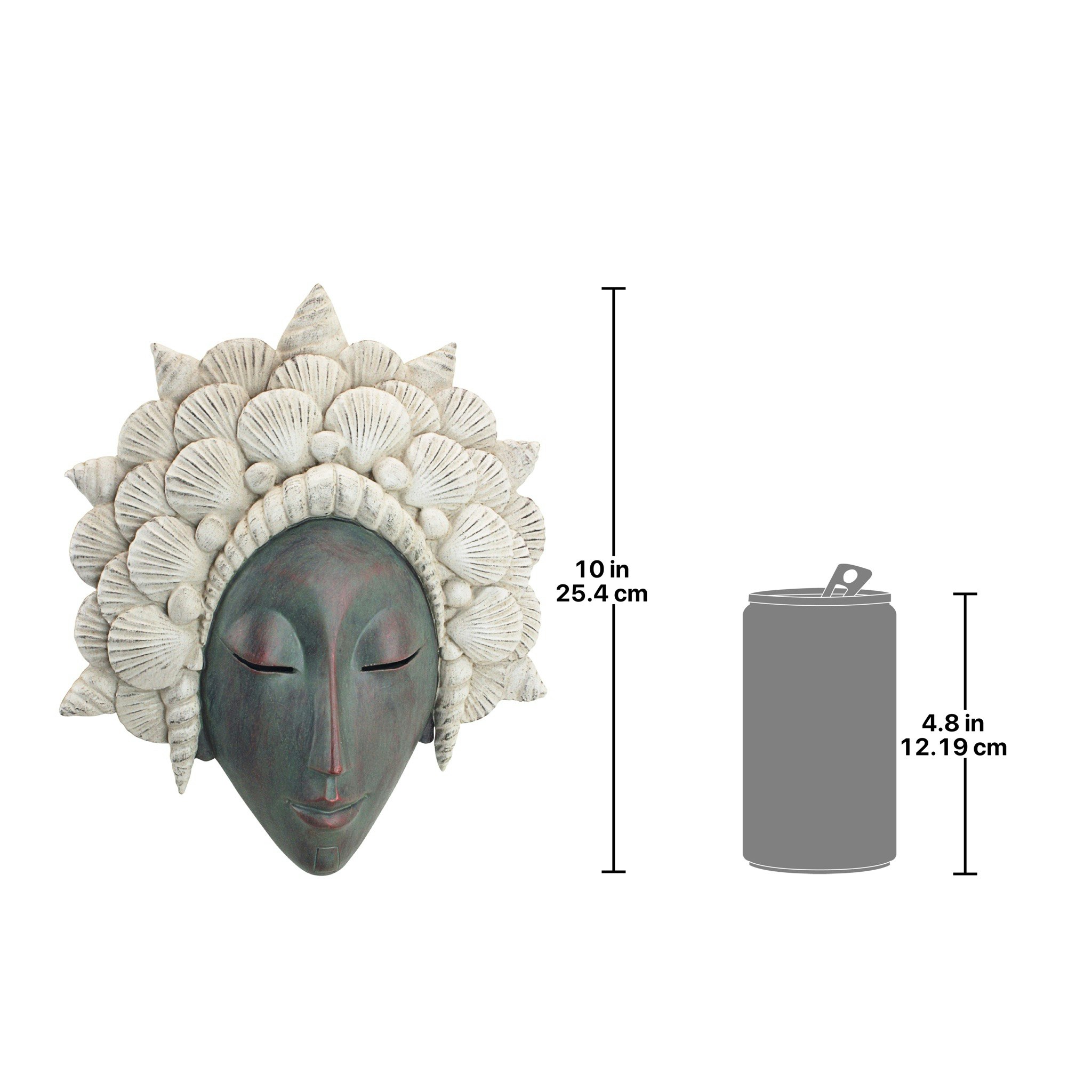 Toscano - The Seashell Maiden Mermaid Wall Sculpture