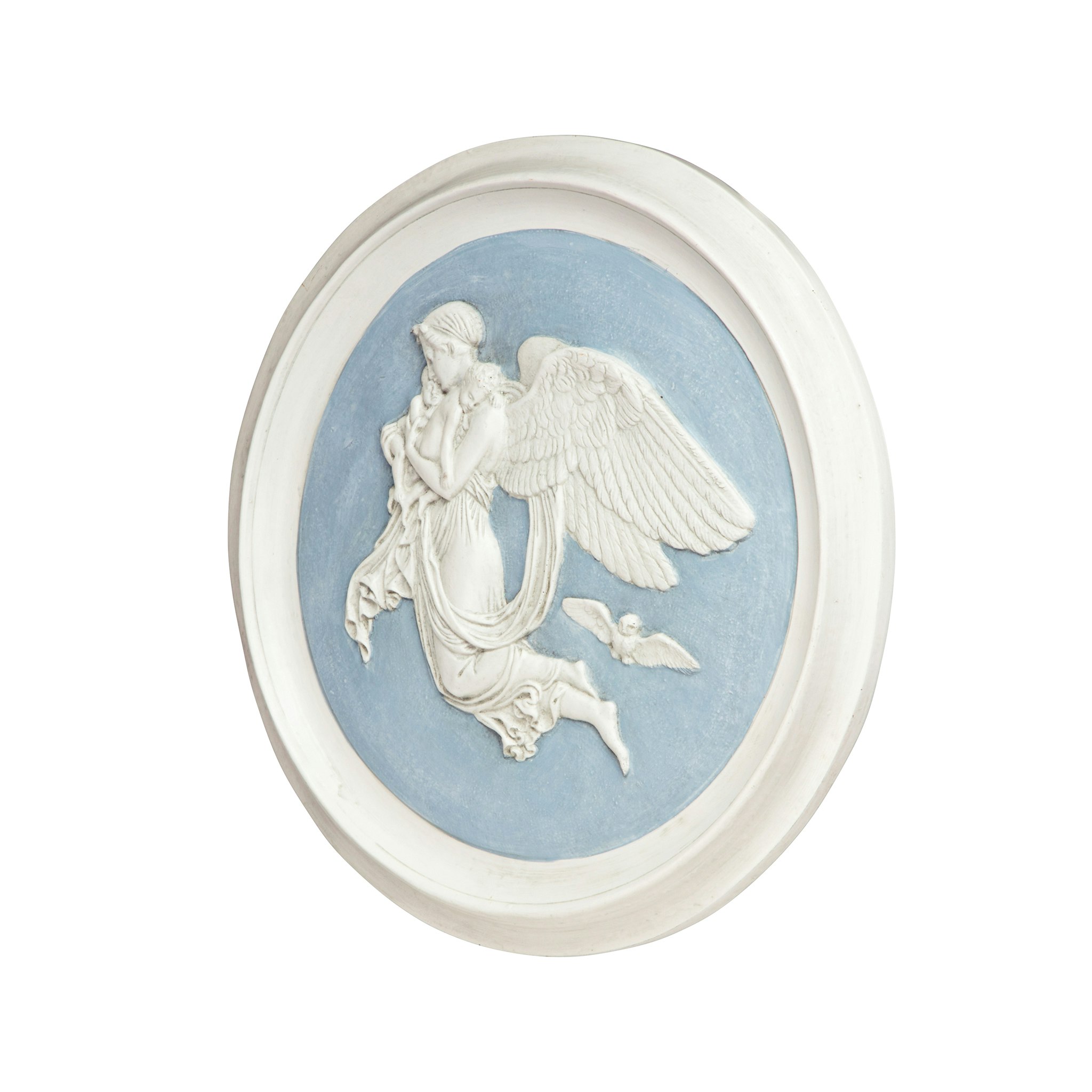 Toscano - Night Angel Roundel Wall Sculpture