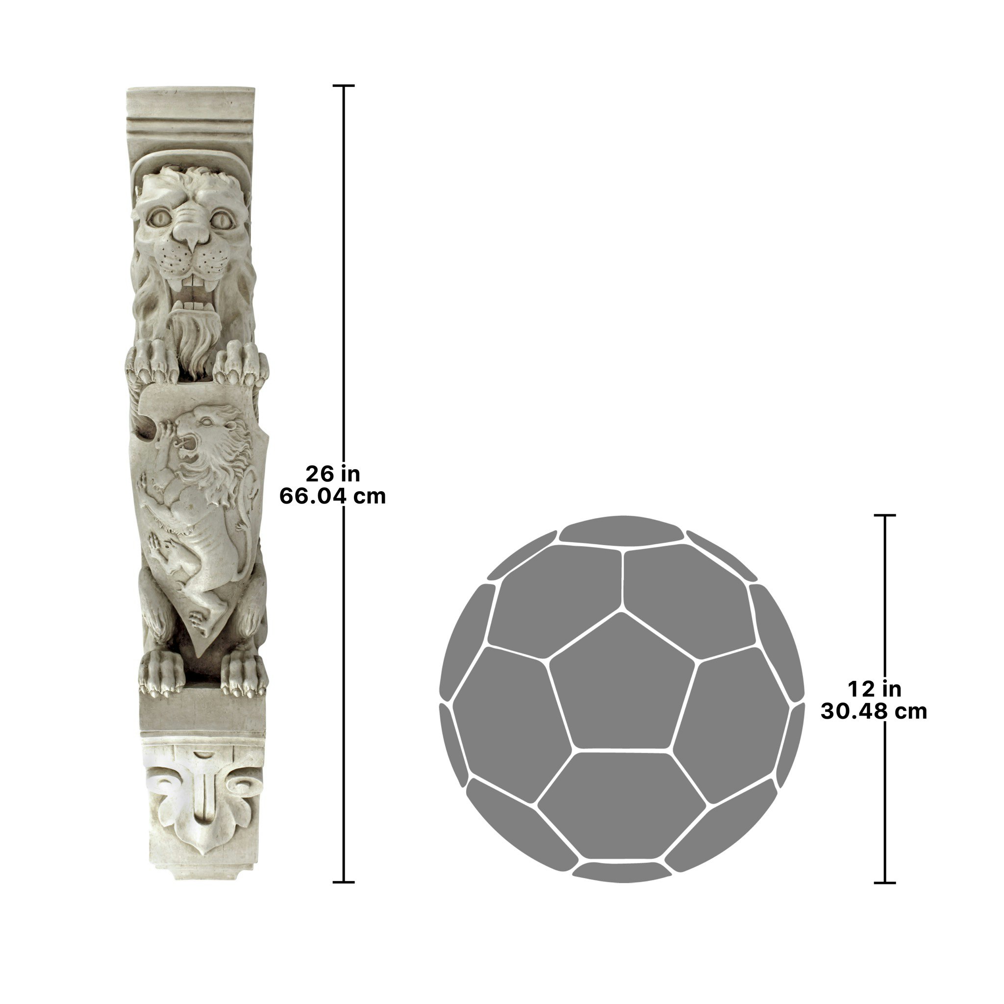 Toscano - Manor Lion Corbel Wall Sculpture
