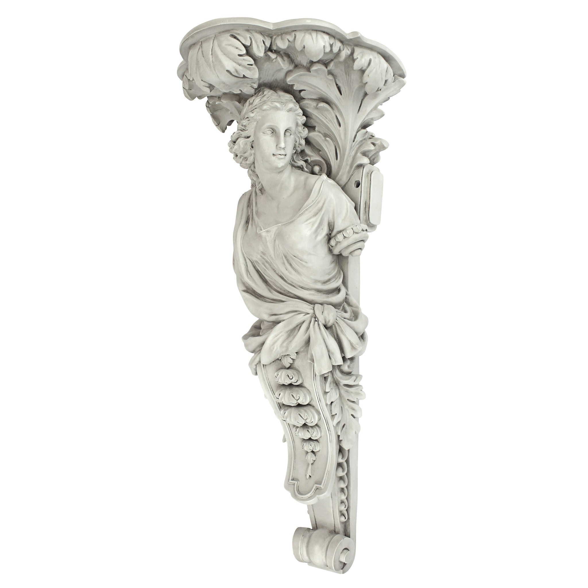 Toscano - French Baroque Caryatid Facing Right Wall Sculpture