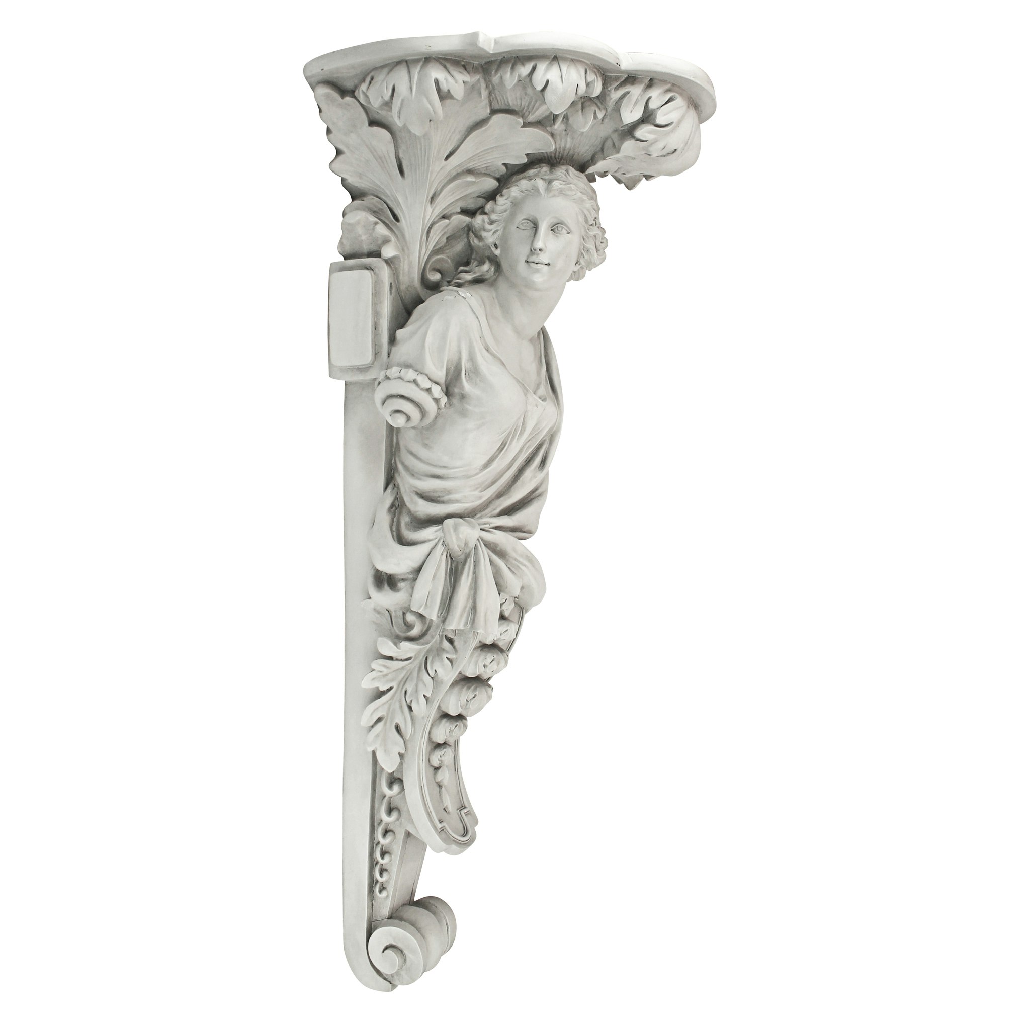 Toscano - French Baroque Caryatid Facing Left Wall Sculpture