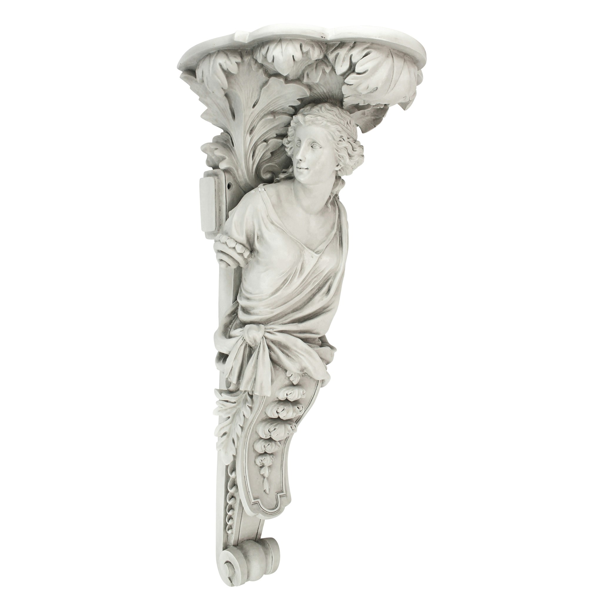 Toscano - French Baroque Caryatid Facing Left Wall Sculpture