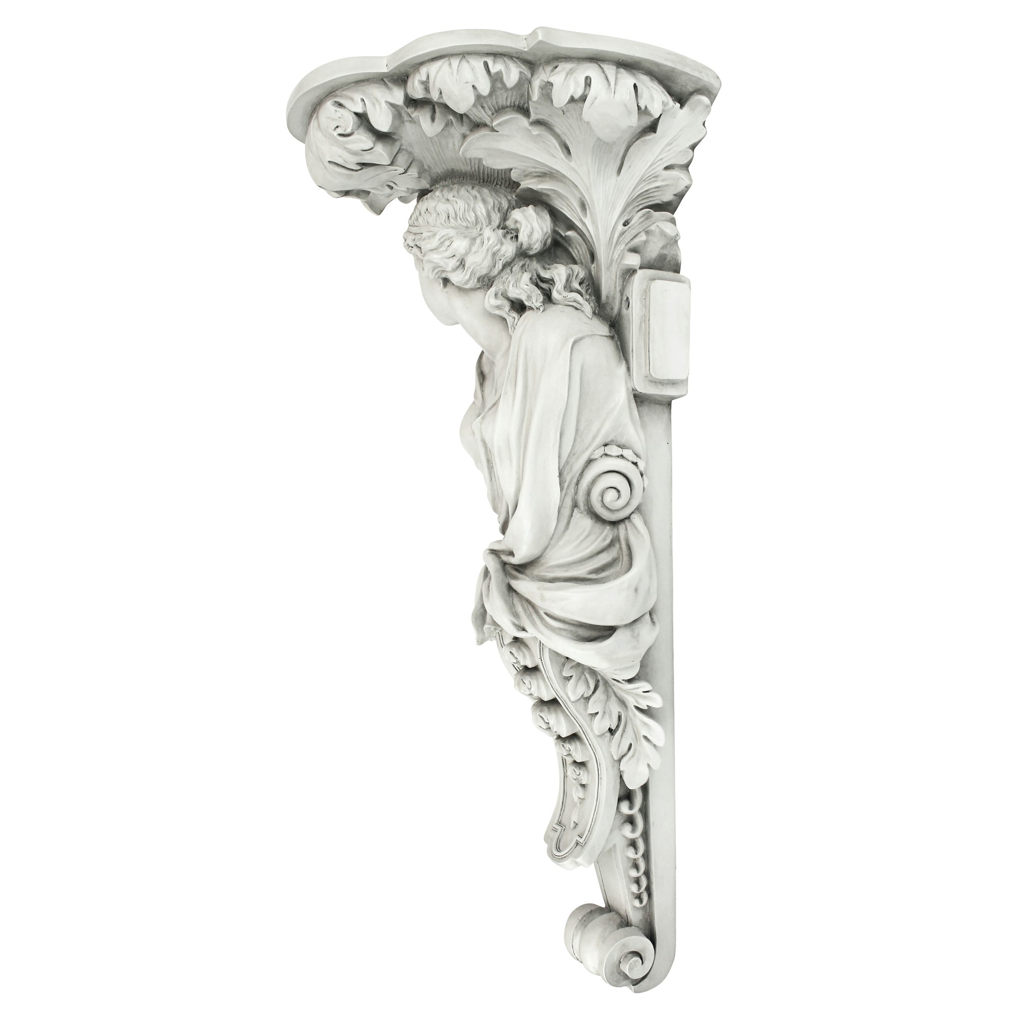 Toscano - French Baroque Caryatid Facing Left Wall Sculpture