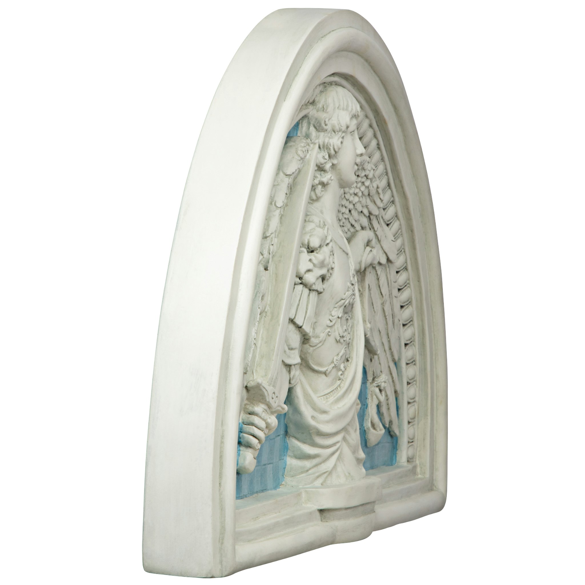 Toscano - Saint Michael the Prince of Light Lunette Wall Sculpture