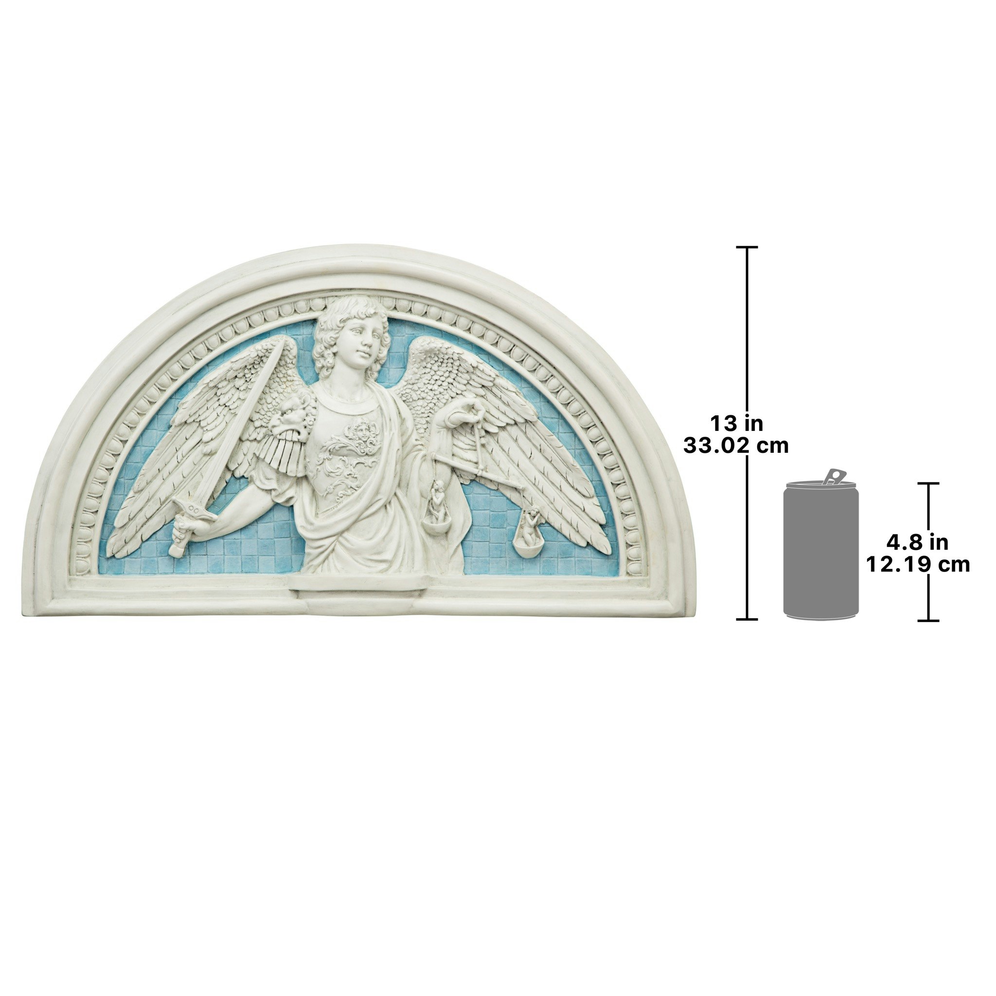 Toscano - Saint Michael the Prince of Light Lunette Wall Sculpture