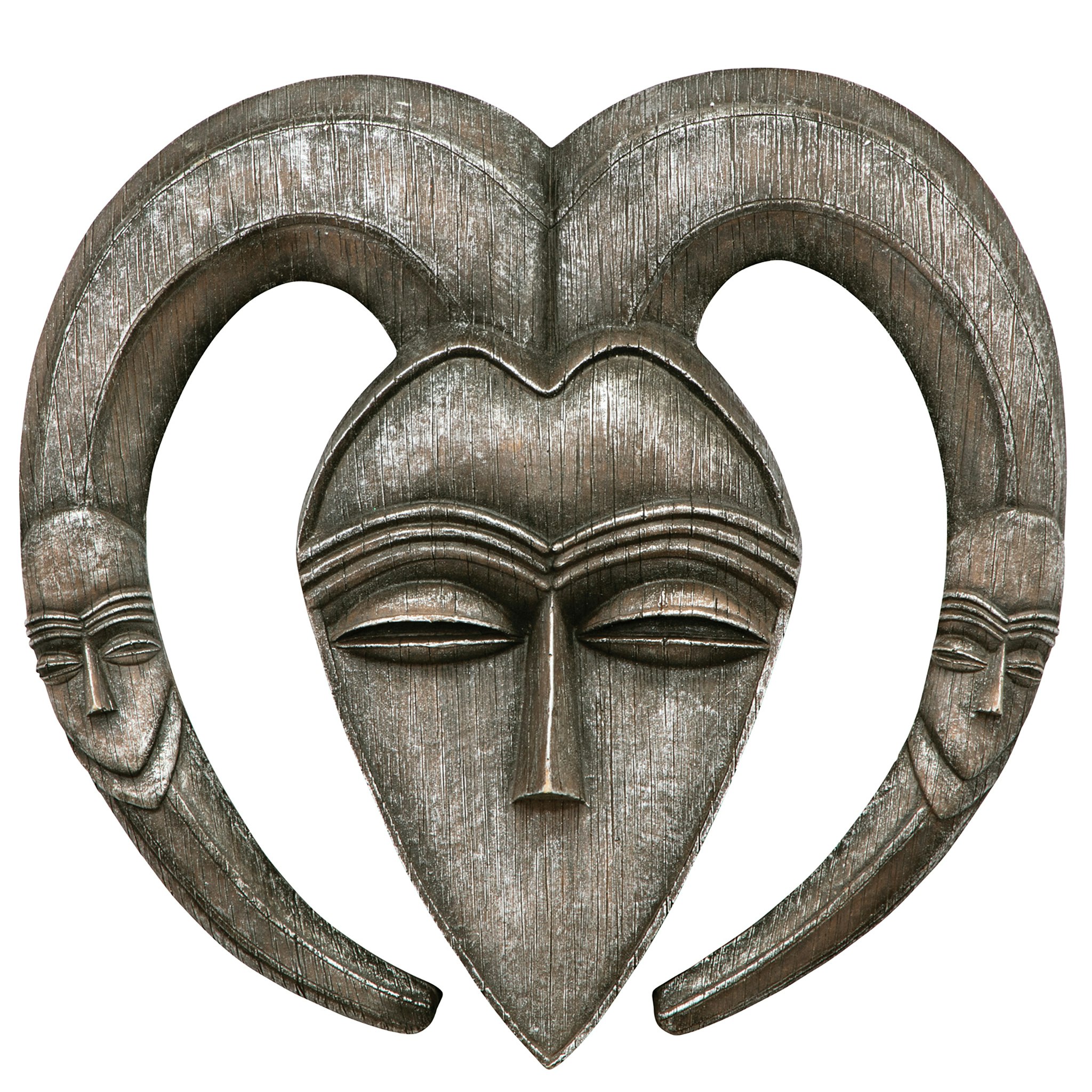 Toscano - African Tribal Mask Wall Sculpture in Kwele
