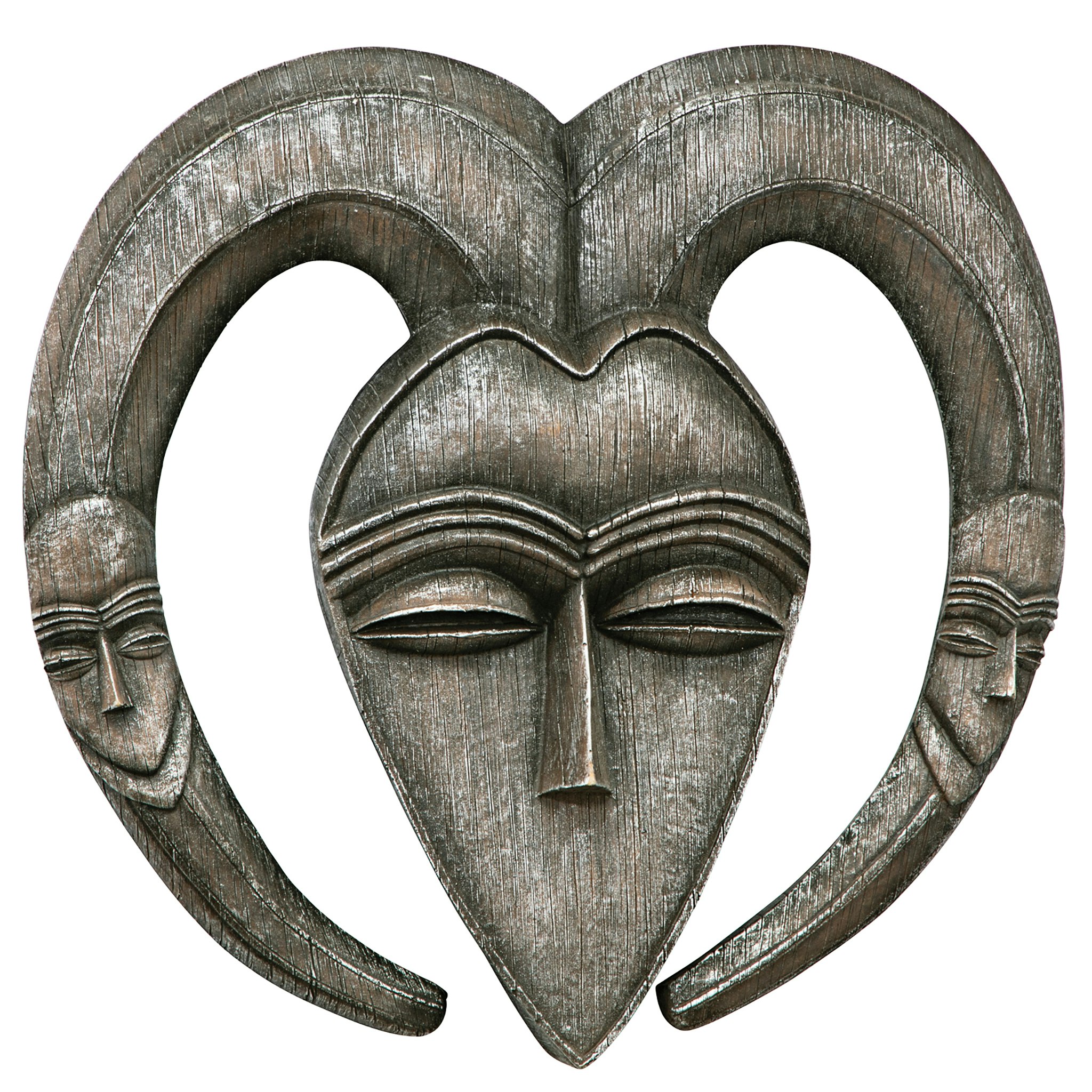 Toscano - African Tribal Mask Wall Sculpture in Kwele