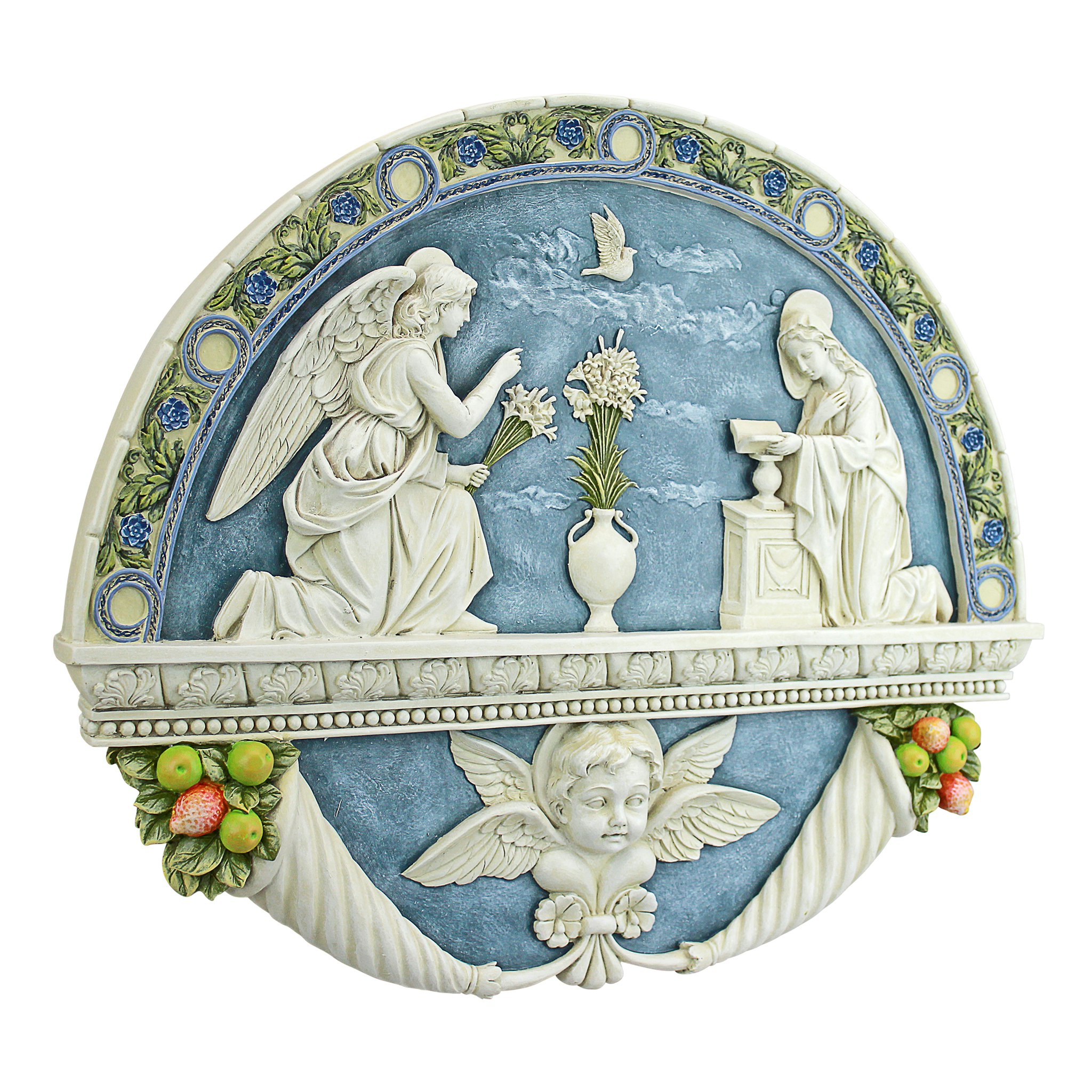 Toscano - The Annunciation to the Virgin Mary by Della Robbia Wall Sculpture