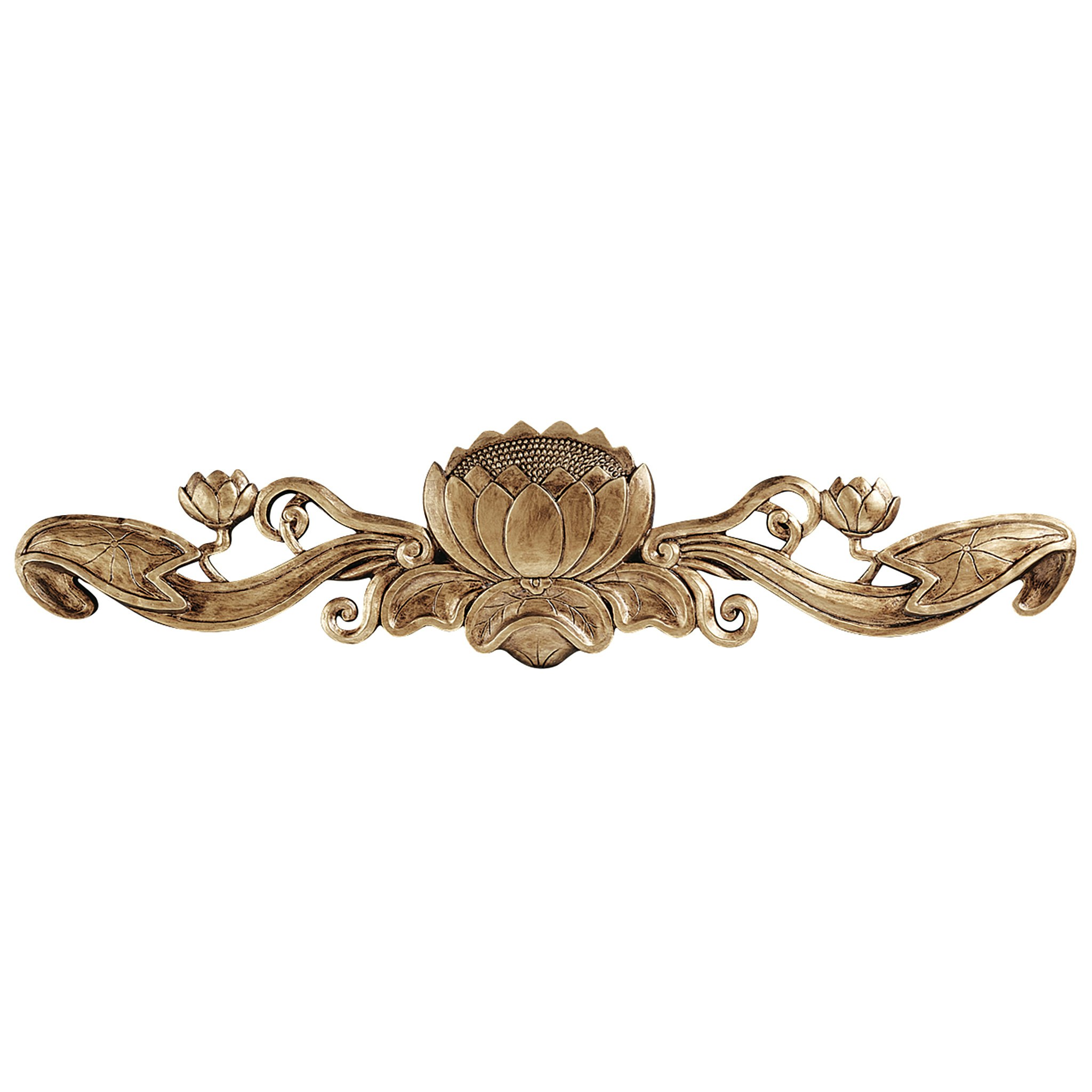 Toscano - De Velde Water Lily Architectural Wall Pediment