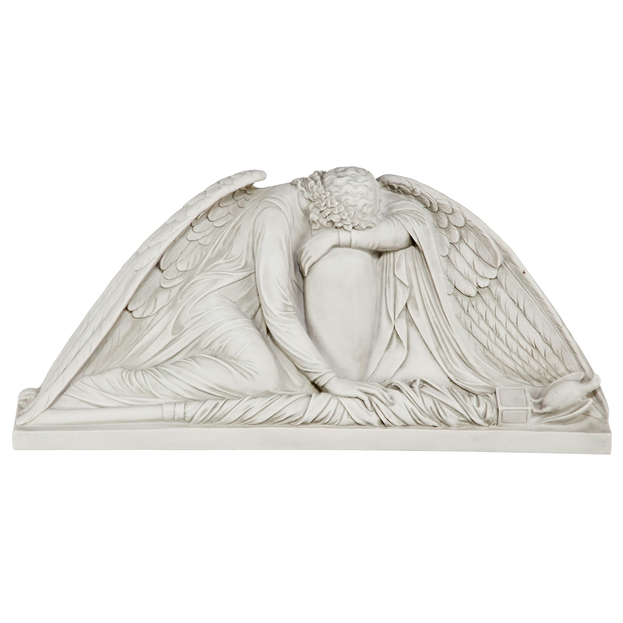 Toscano - Weeping Angel Sculptural Wall Pediment