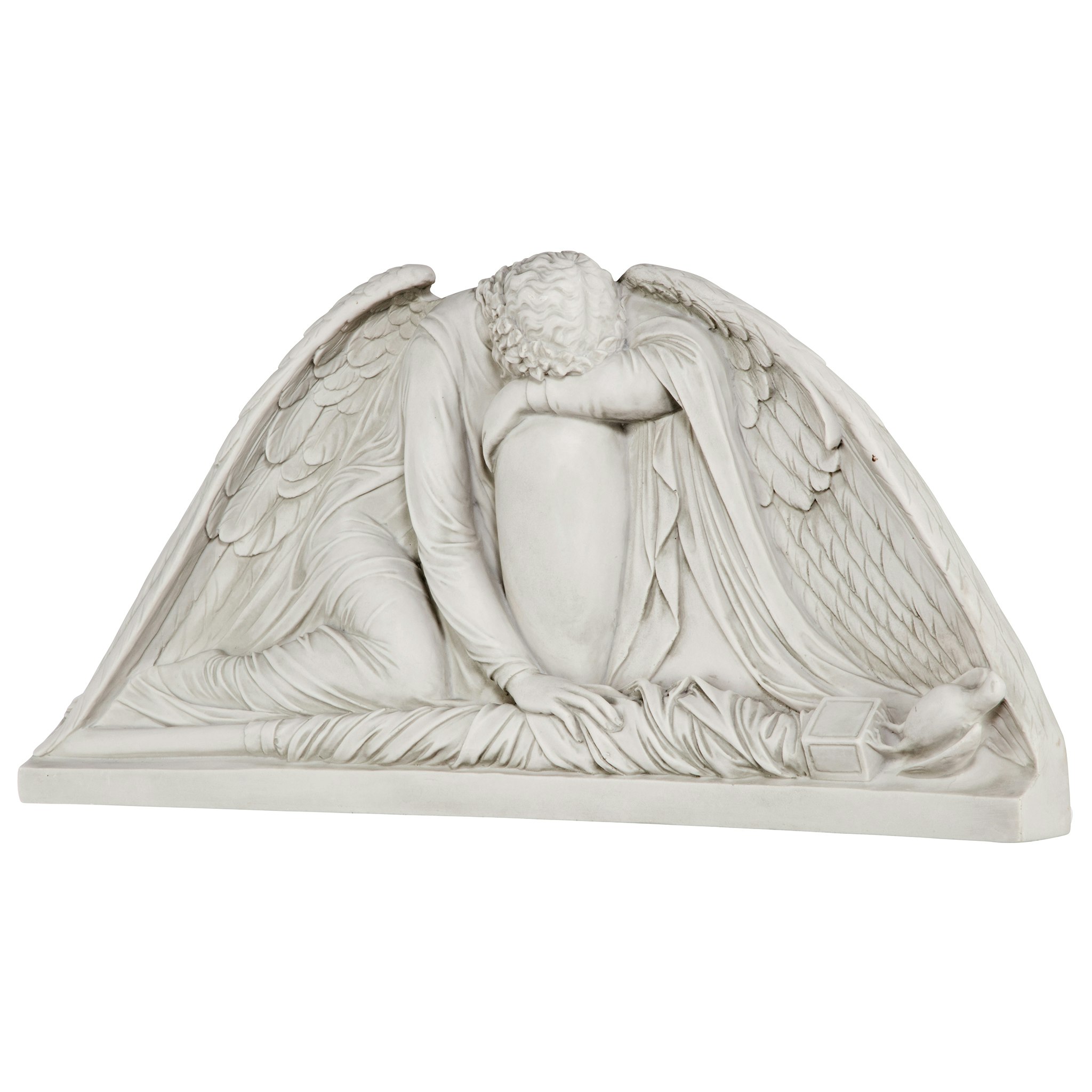 Toscano - Weeping Angel Sculptural Wall Pediment