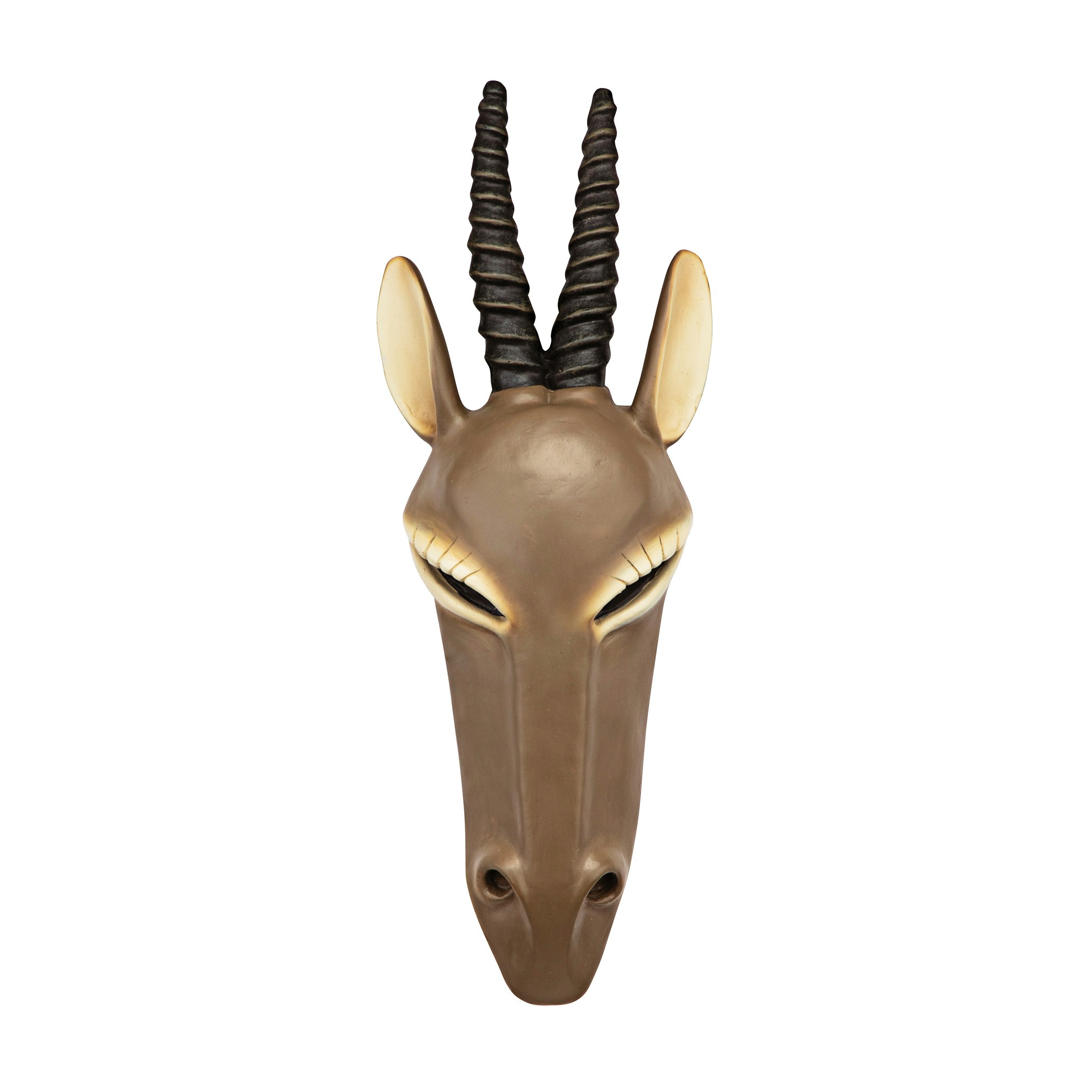 Toscano African Serengeti Animal Mask Tribal-Style Wall Sculpture - Gemsbok