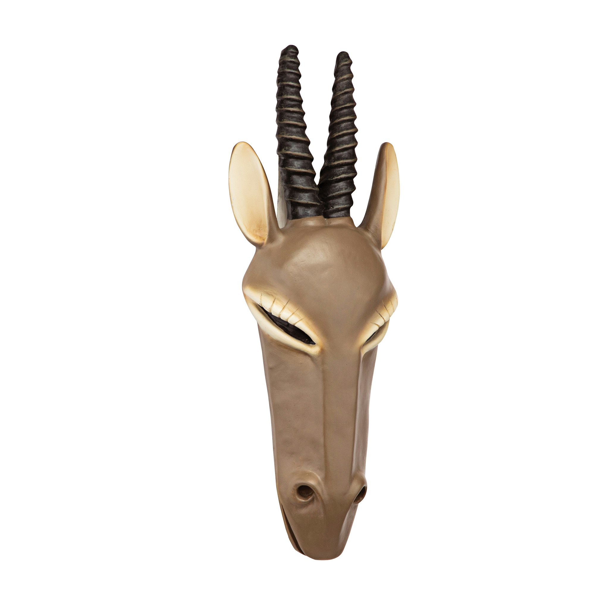 Toscano African Serengeti Animal Mask Tribal-Style Wall Sculpture - Gemsbok