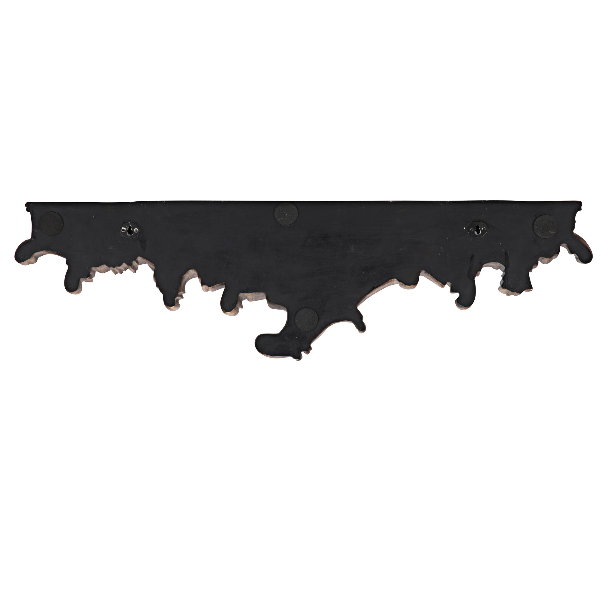 Toscano - Brussels Floral Art Nouveau Sculptural Wall Shelf in Gold, Designer Resin