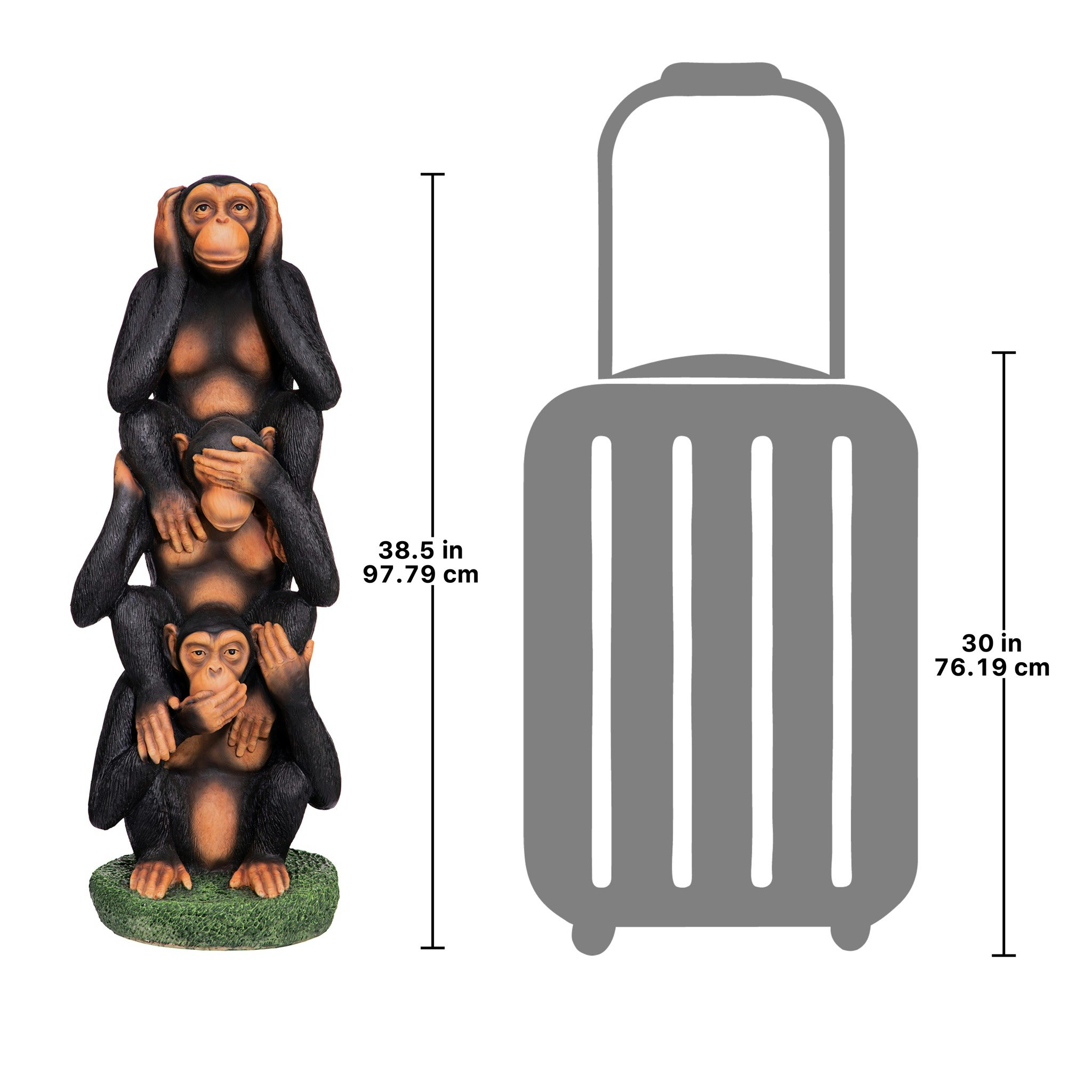 Toscano - Hear No EvilSee No EvilSpeak No Evil Monkeys Grand-Scale Statue