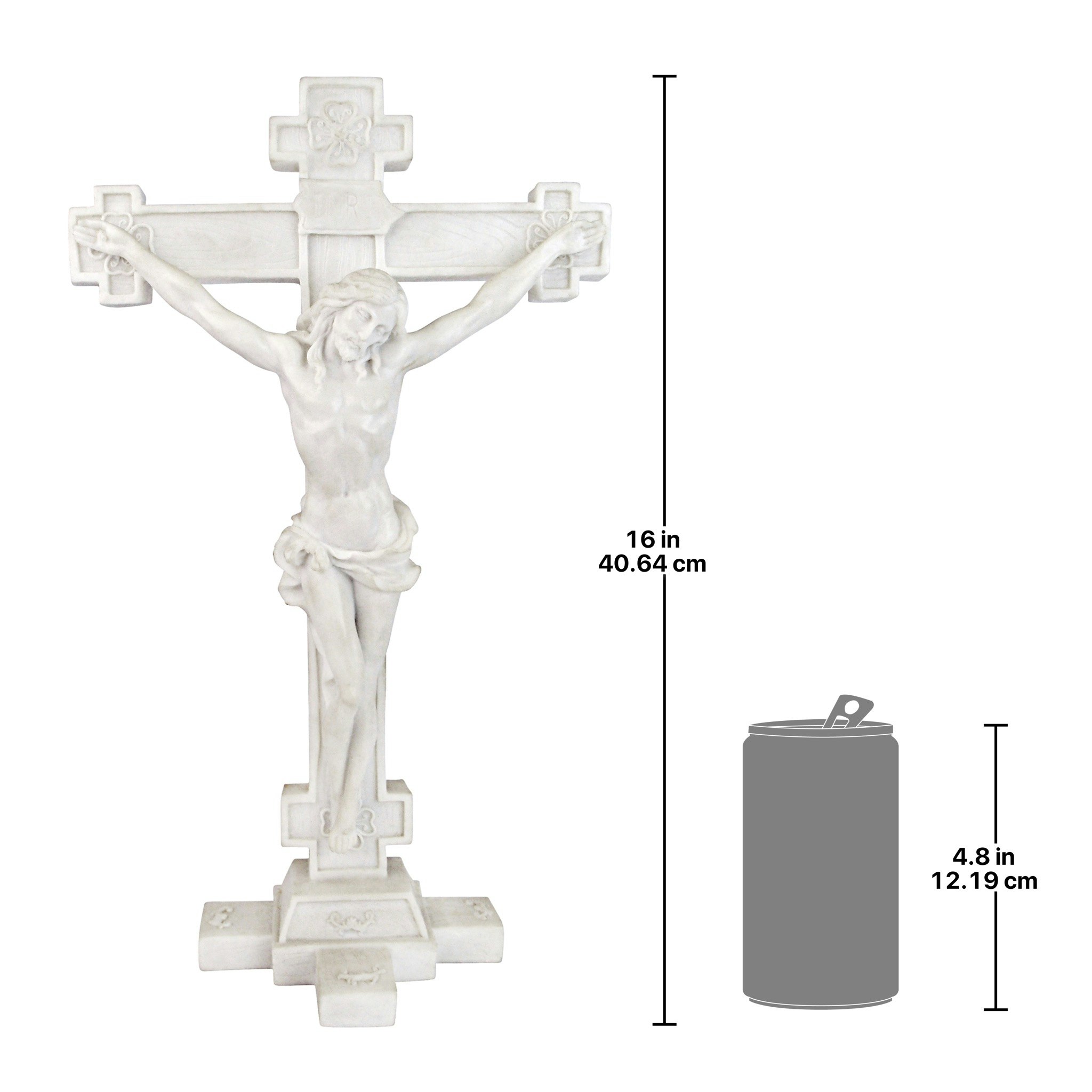 Toscano - Crucifix Body of Christ Bonded Marble Resin Statue