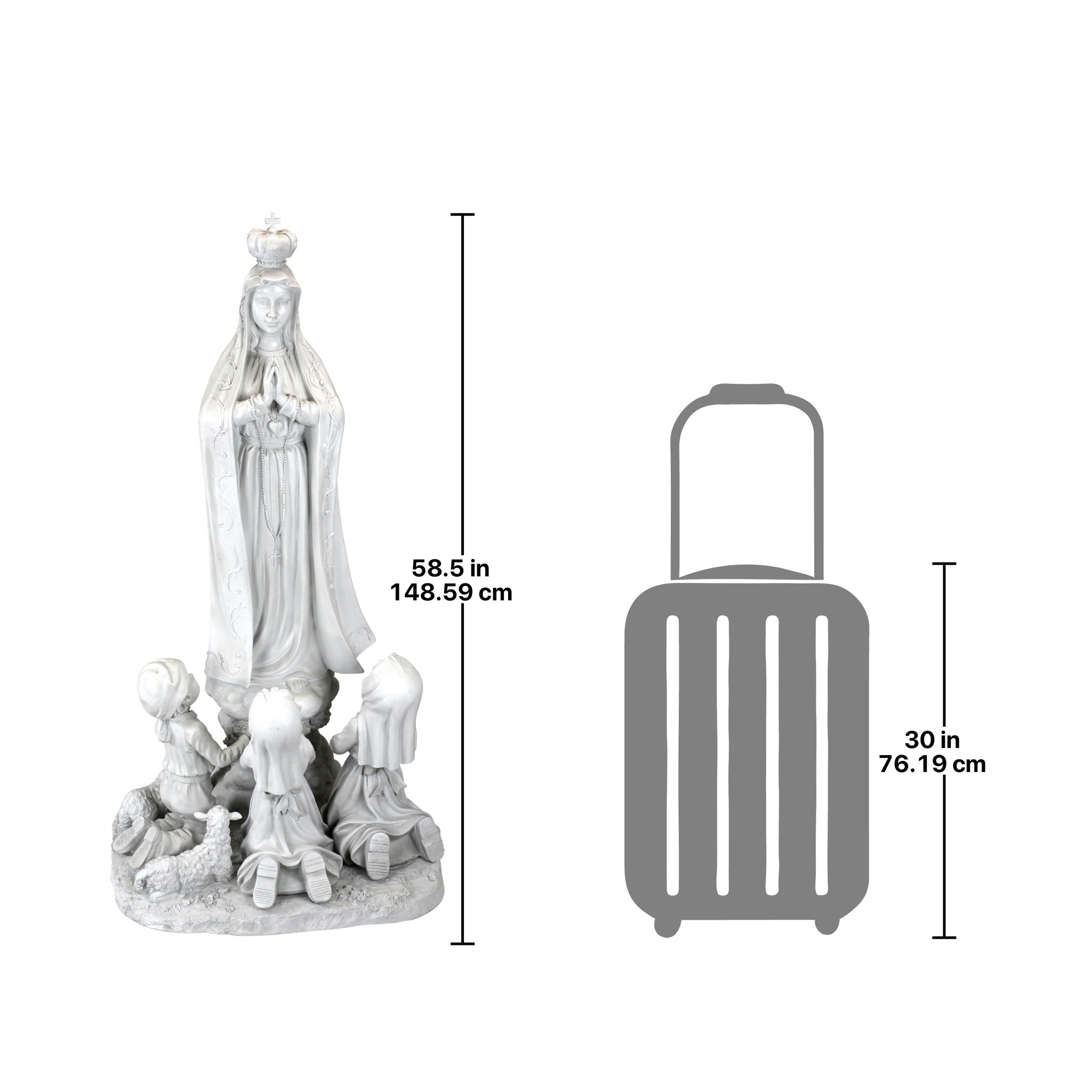 Toscano Our Lady of Fatima Religious Statue - Grande