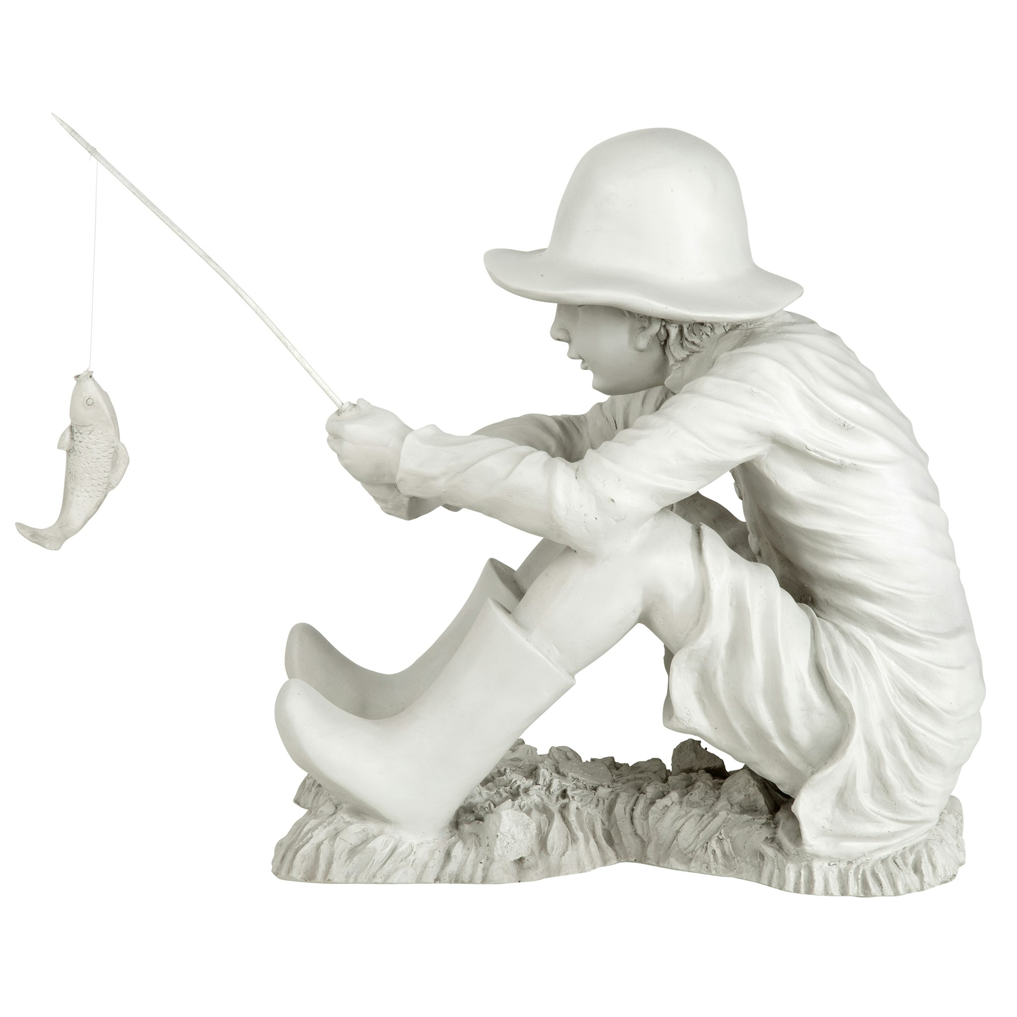 Toscano - Gone Fishing Fisherman Statue