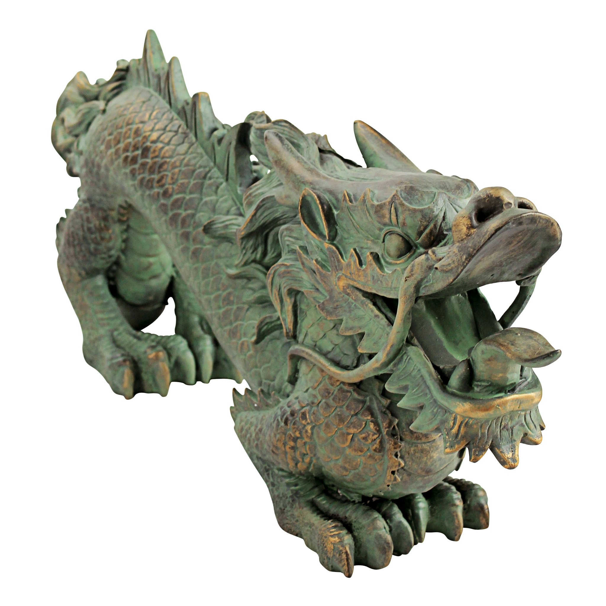 Toscano Asian Dragon of the Great Wall Statue - Medium