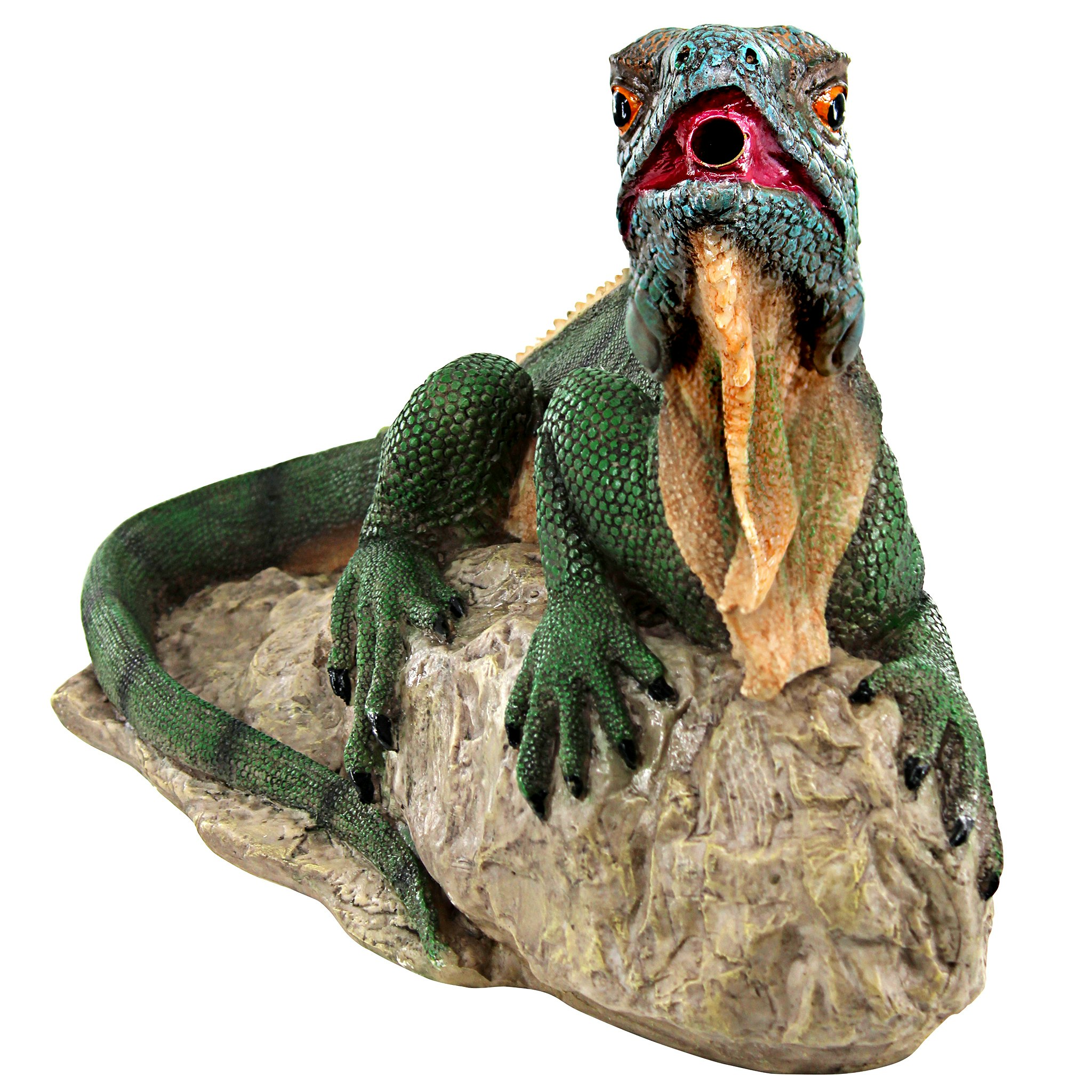 Toscano - Ikethe Iguana Spitter Piped Statue