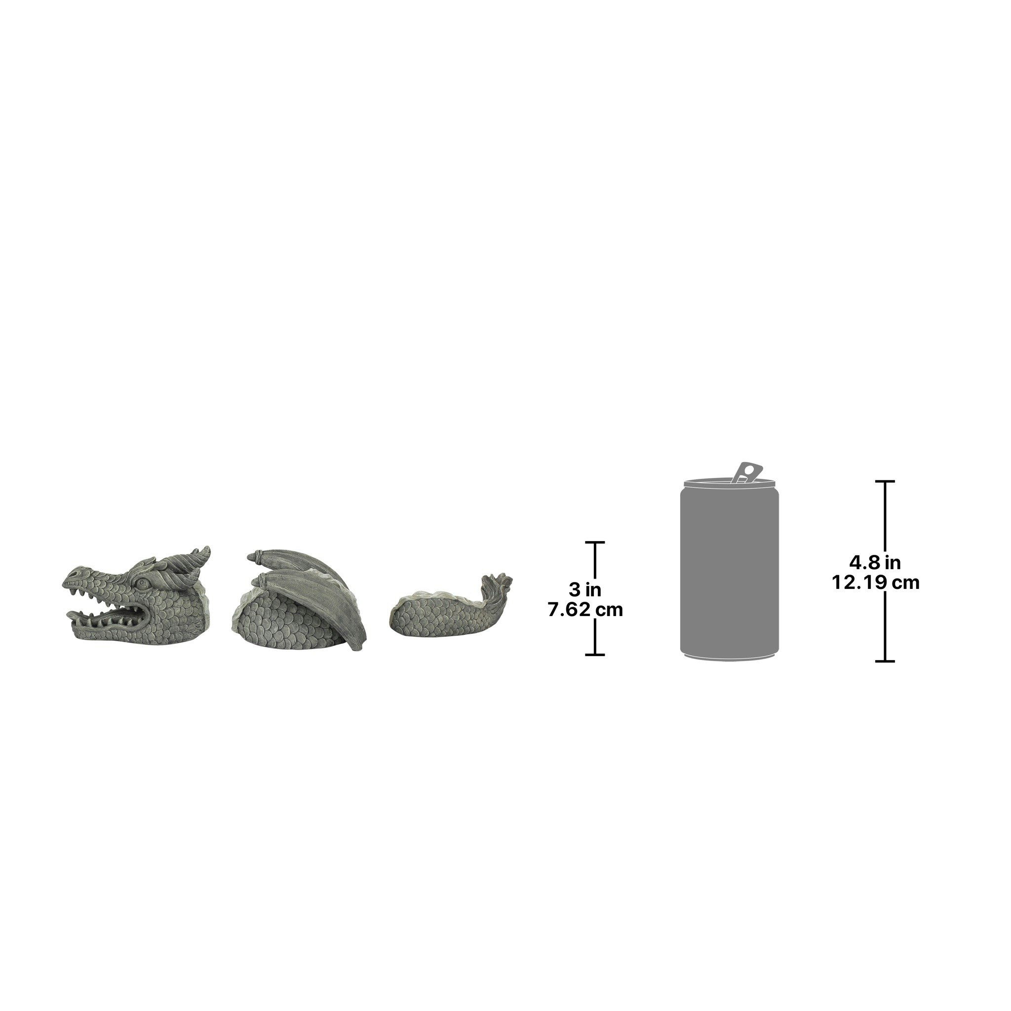 Toscano - The Moat Monster Dragon Lawn Statue