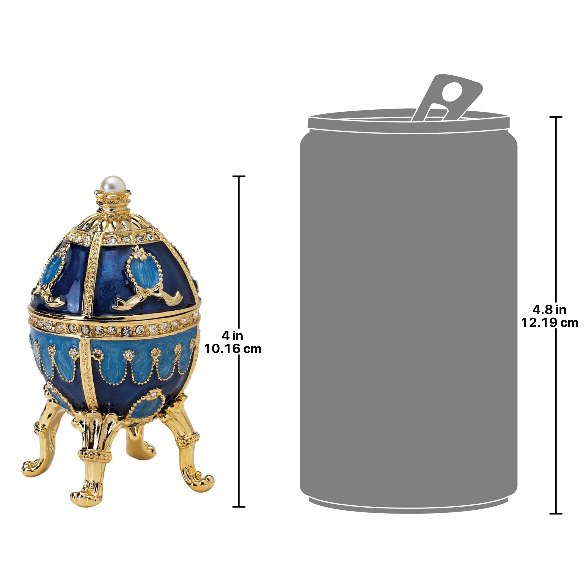 Toscano - Pushkin Romanov-Style Collectible Enameled Egg in Natalia