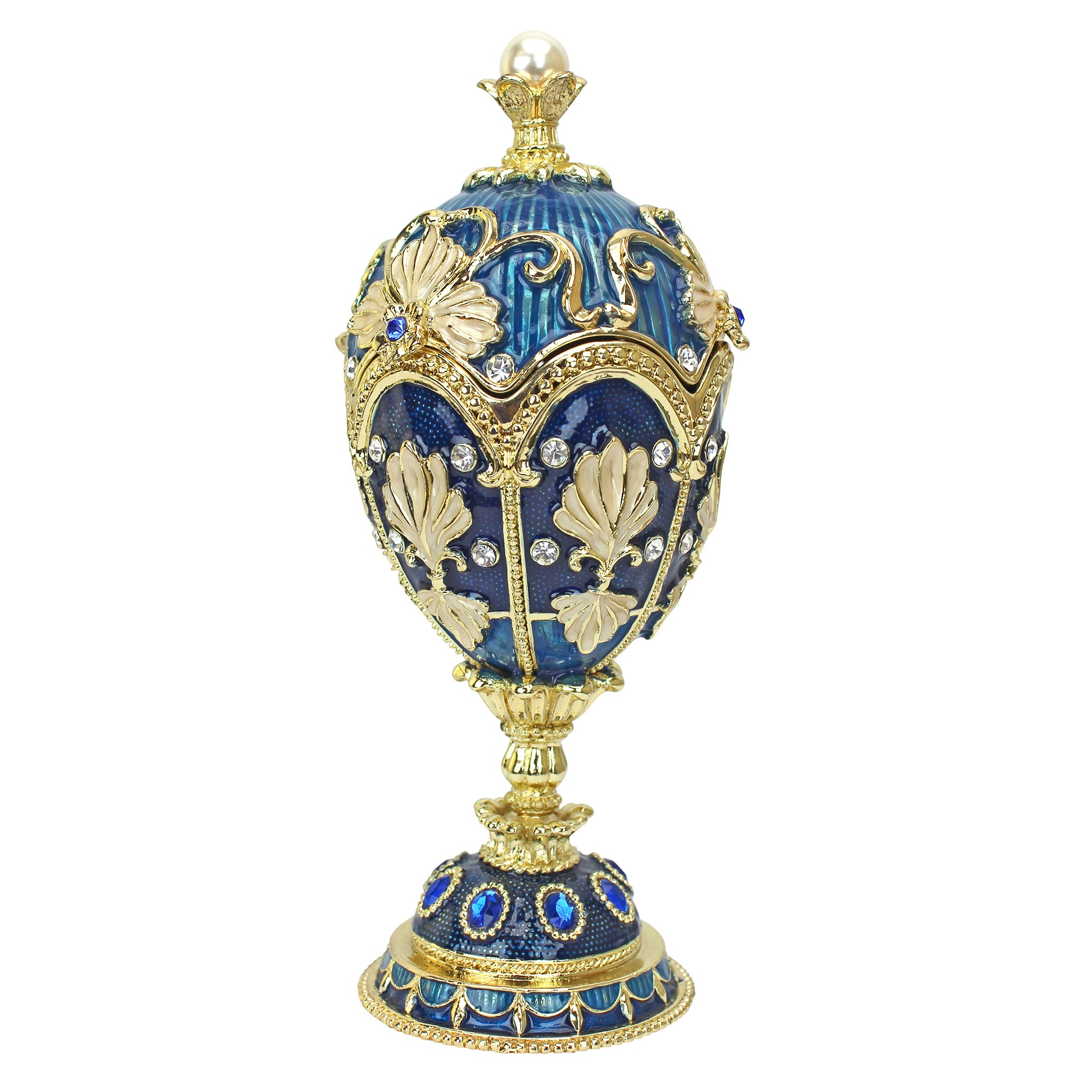 Toscano Pavlousk Romanov-Style Collectible Enameled Egg - Nikolaievich